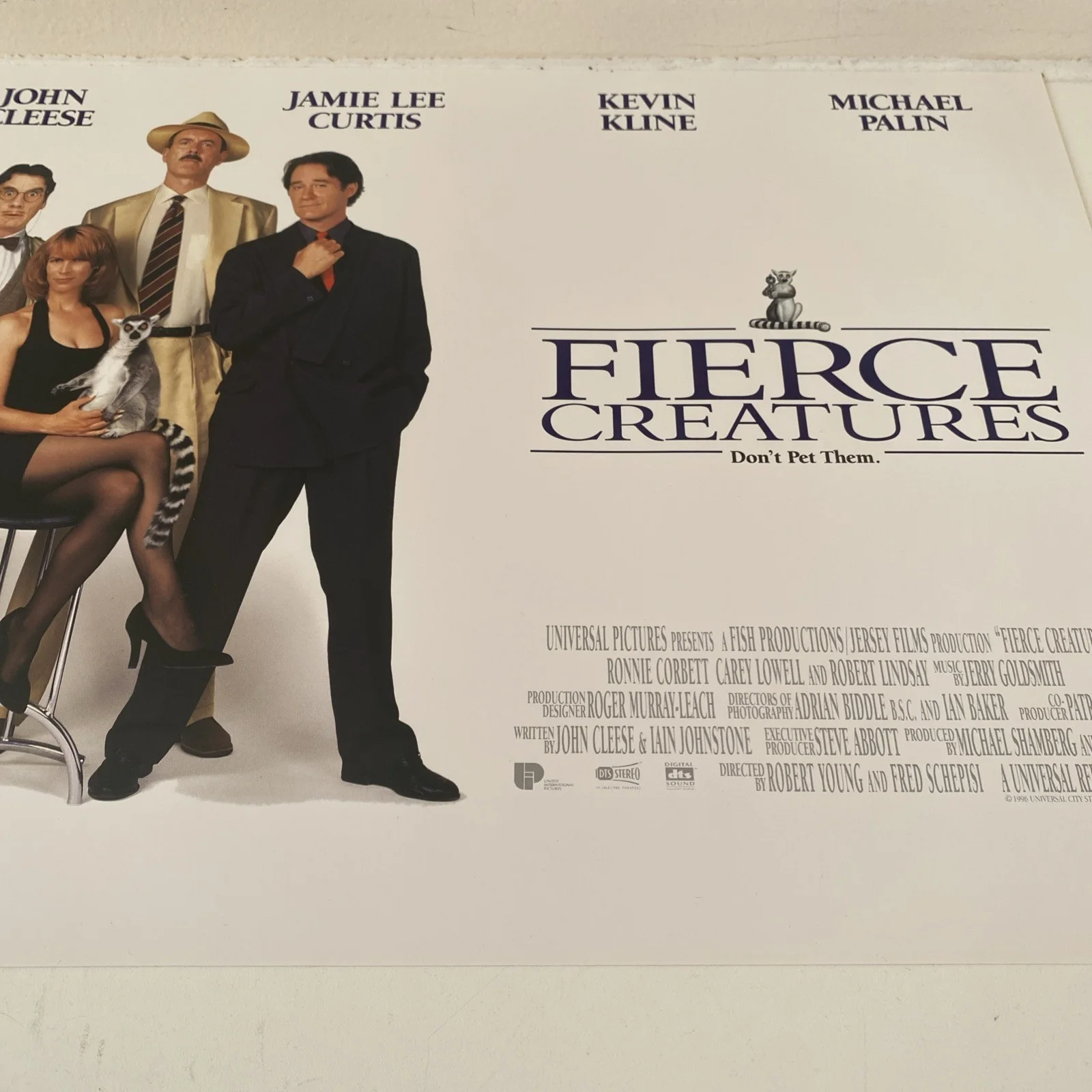 Fierce Creatures / Orginal UK Mini Quad Movie Poster 1997, image 3