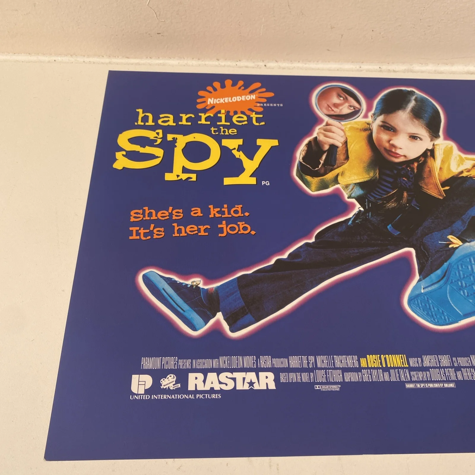 Harriet The Spy UK Quad Original Film Movie Poster Michelle Trachtenburg 1995, изображение 2