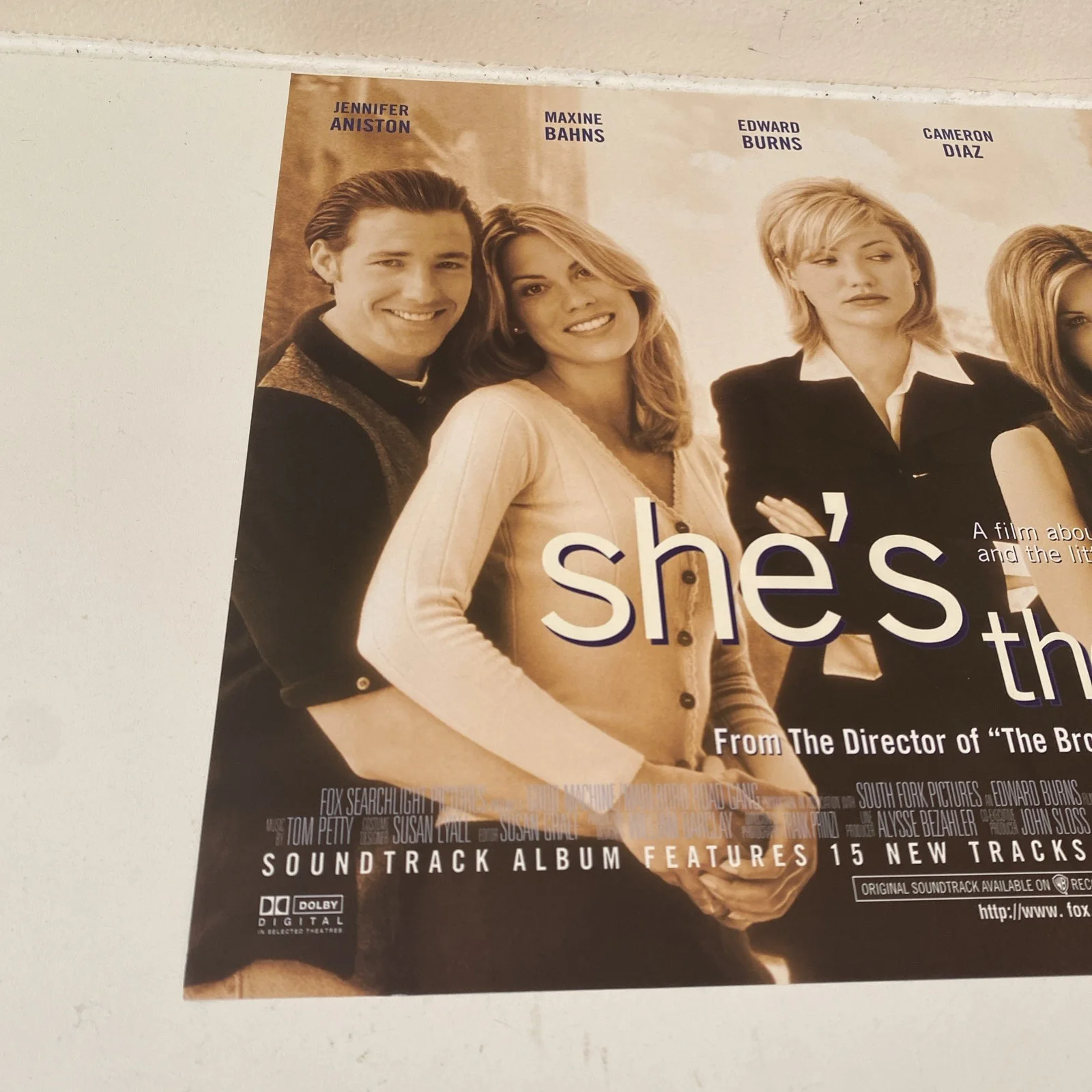 She's The One 1996 Genuine UK Mini Quad A3 30 x 40cm Cinema Poster - new, изображение 2