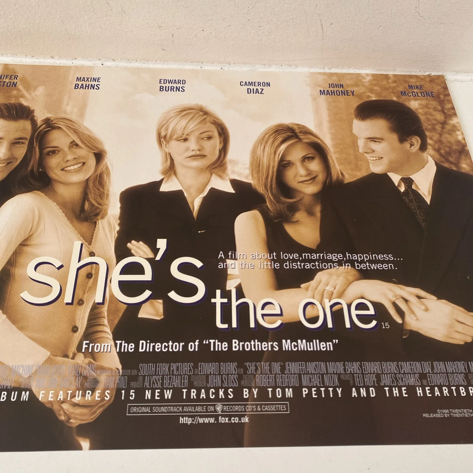She's The One 1996 Genuine UK Mini Quad A3 30 x 40cm Cinema Poster - new, изображение 3