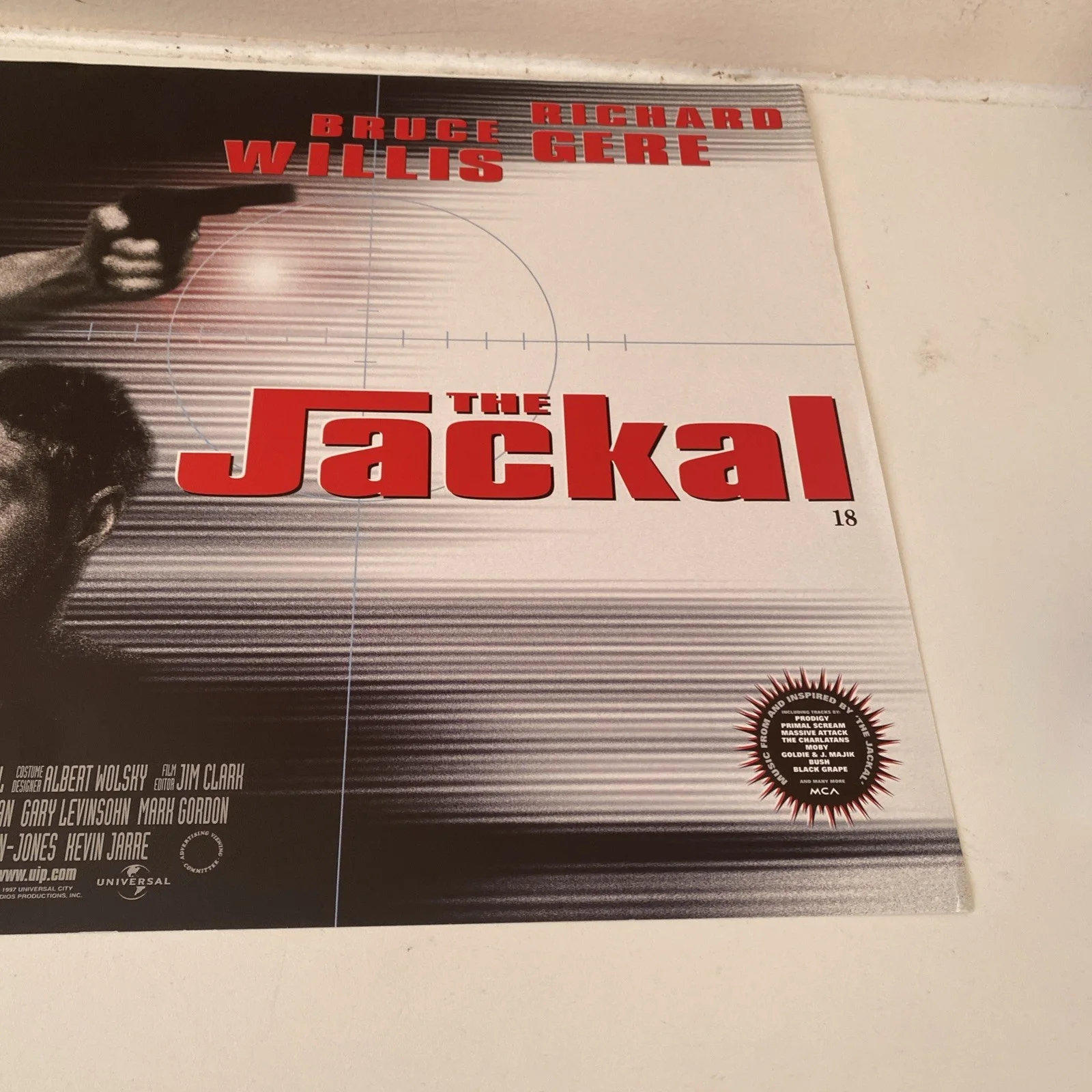 THE JACKAL (1997) Original Cinema Quad Bruce Willis, Richard Gere movie poster, изображение 4