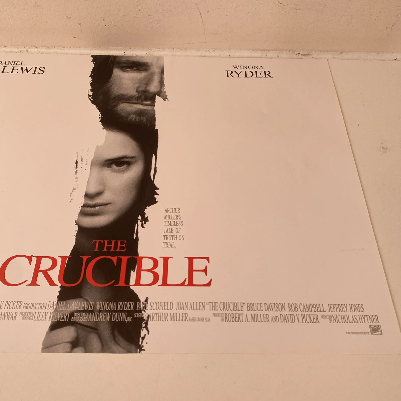 The Crucible 1996 Original UK Quad Movie Poster - new, изображение 3