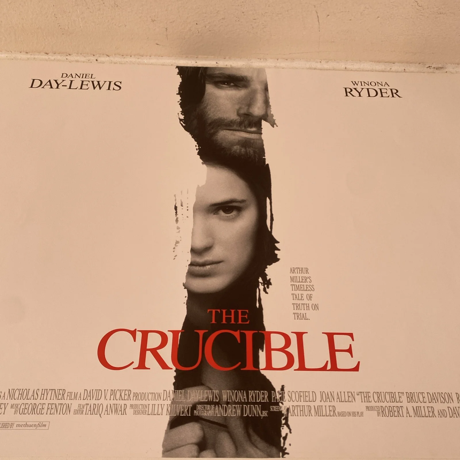 The Crucible 1996 Original UK Quad Movie Poster - new, изображение 4
