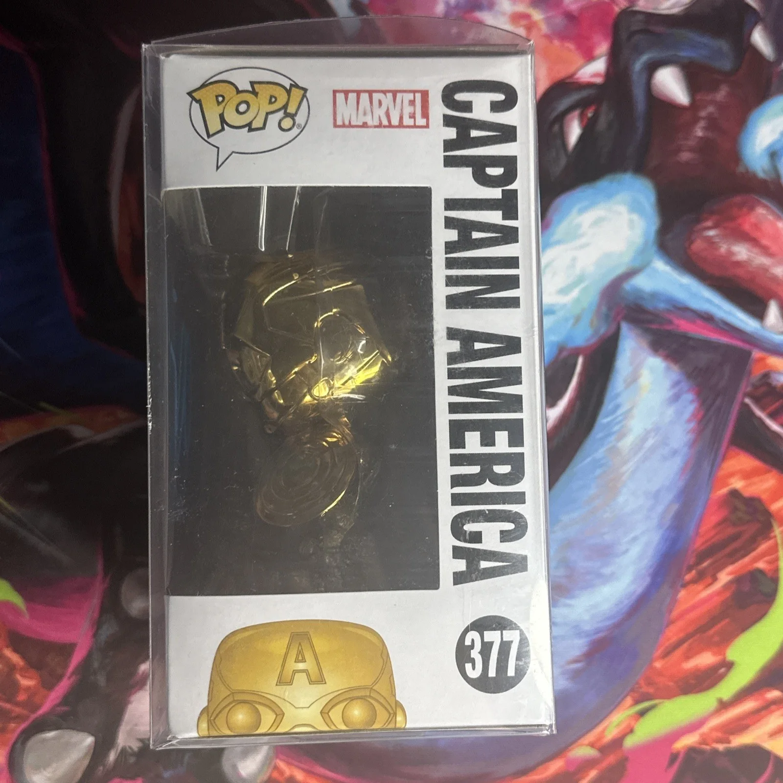 Chris Evans — Chris Evans - Signed Funko Pop - With Global COA - #377 -“Captain America”, изображение 3