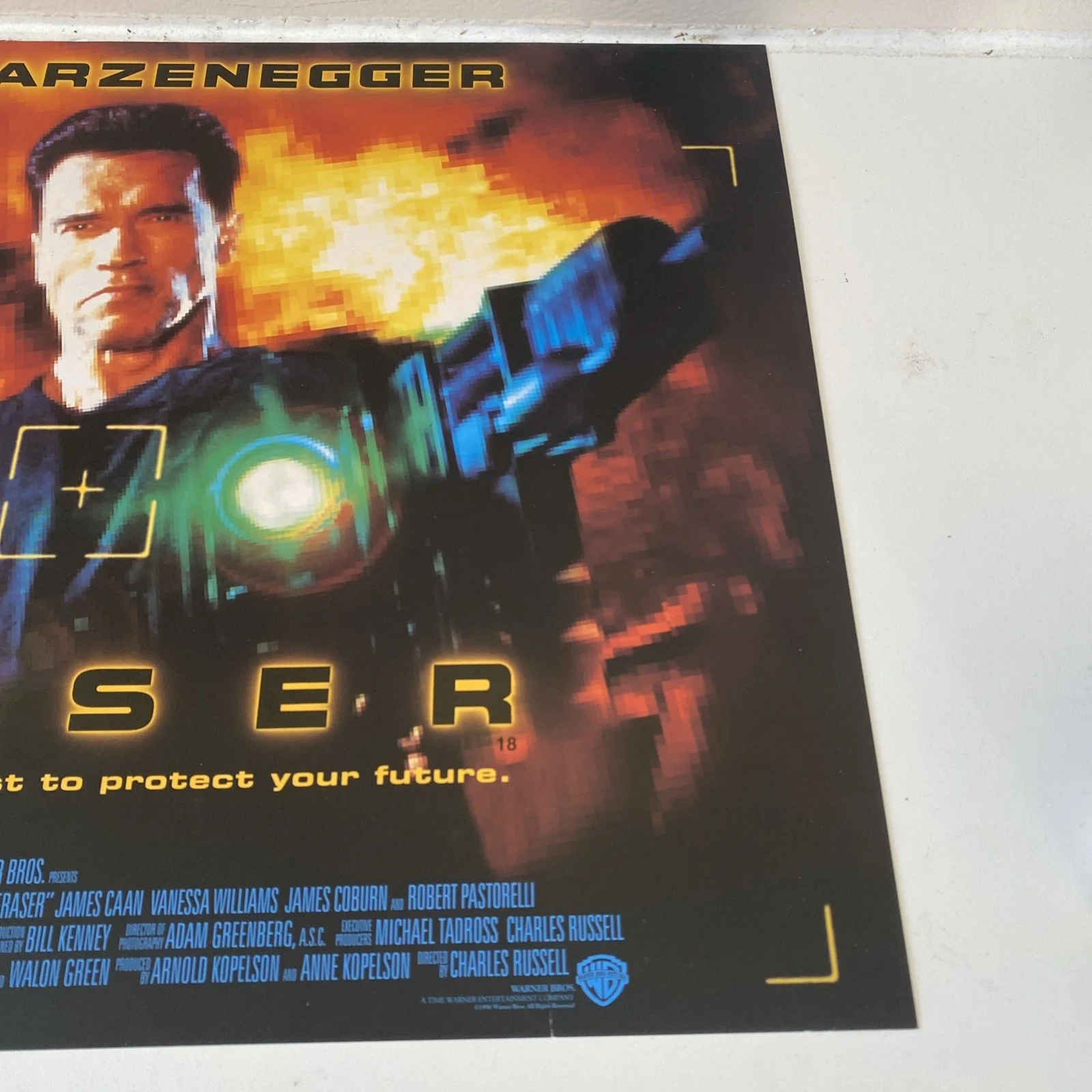 Eraser 1996 Uk Original Mini Quad Movie Poster Arnold Schwarzenegger - new, image 4