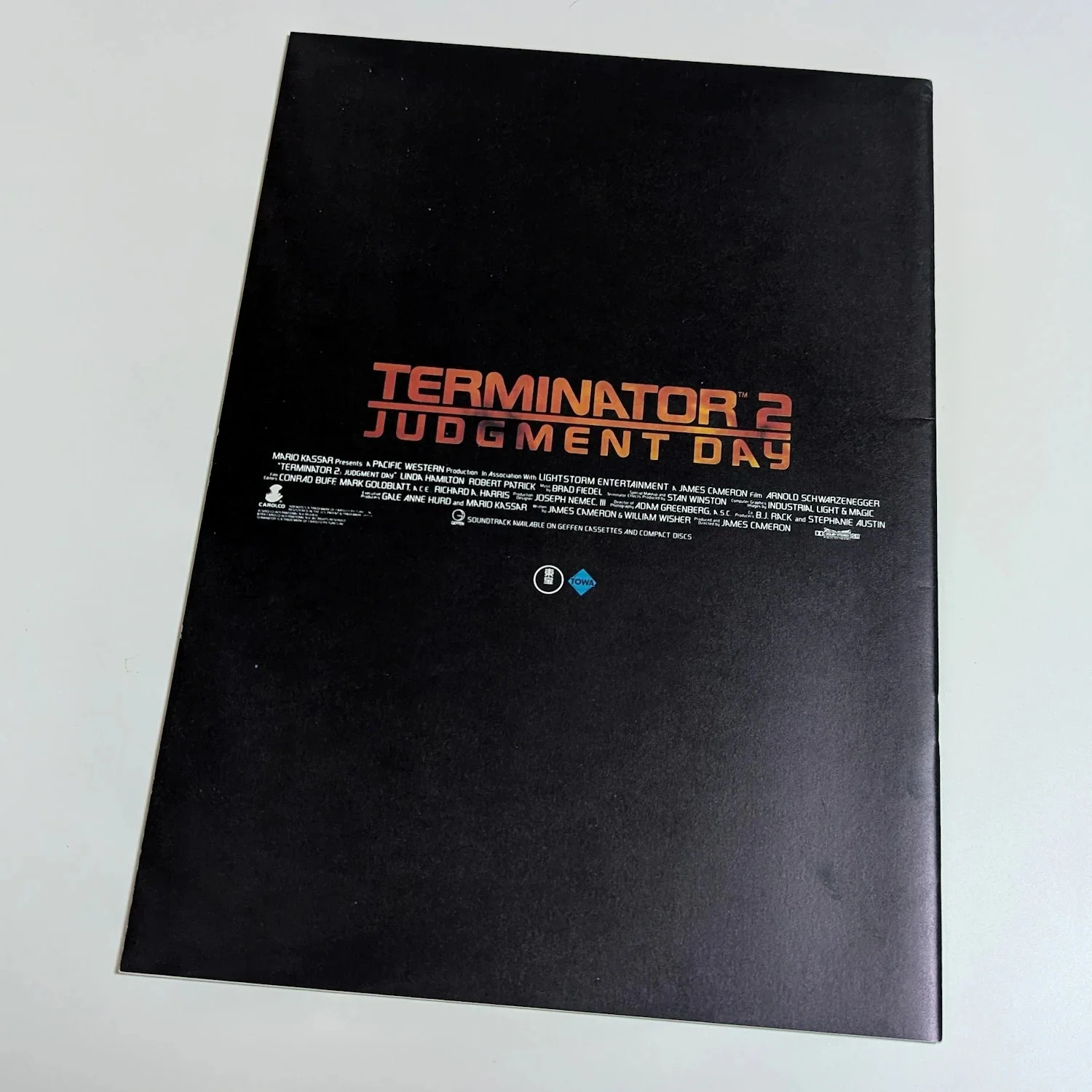 TERMINATOR 2: JUDGEMENT DAY (1991) Japanese Movie Programme! Schwarzenegger, image 2