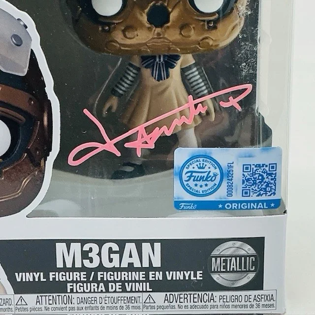 Amie Donald Autographed Horror Movie MEGAN M3GAN Funko Pop #1903 OC Marketing, изображение 2