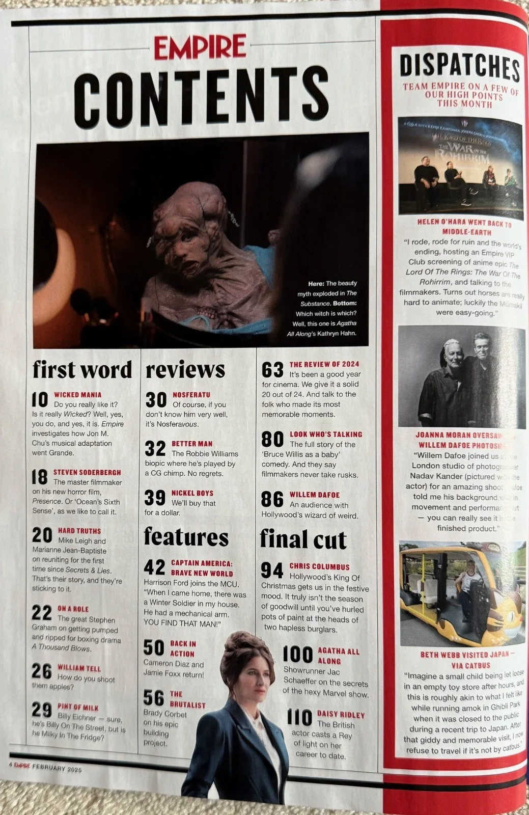 EMPIRE MAGAZINE X 10 - SUBSCRIBER COVER - JAN-DEC 2025 - SEE DESCRIPTION, image 4
