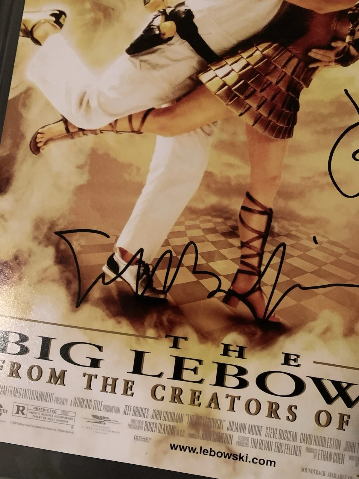 John Goodman — Jeff Bridges John Goodman Signed 12X18 THE BIG LEBOWSKI Beckett COA Autograph, image 4