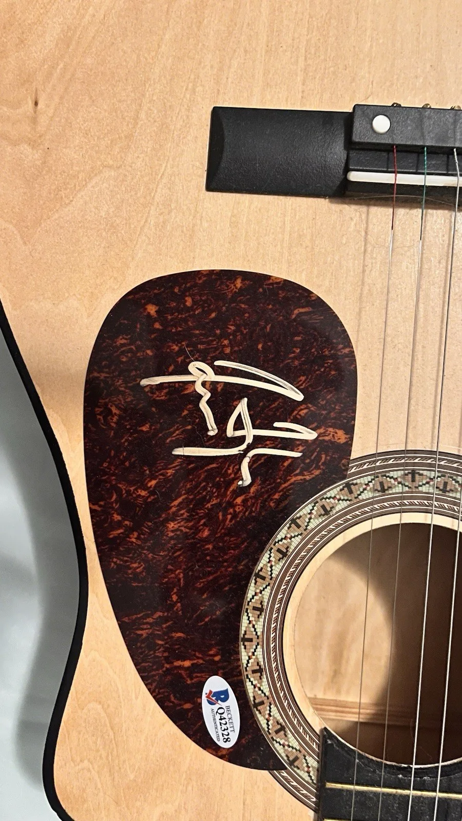 James Taylor Signed Acoustic Guitar Beckett Authenticated Music Collectible, изображение 2