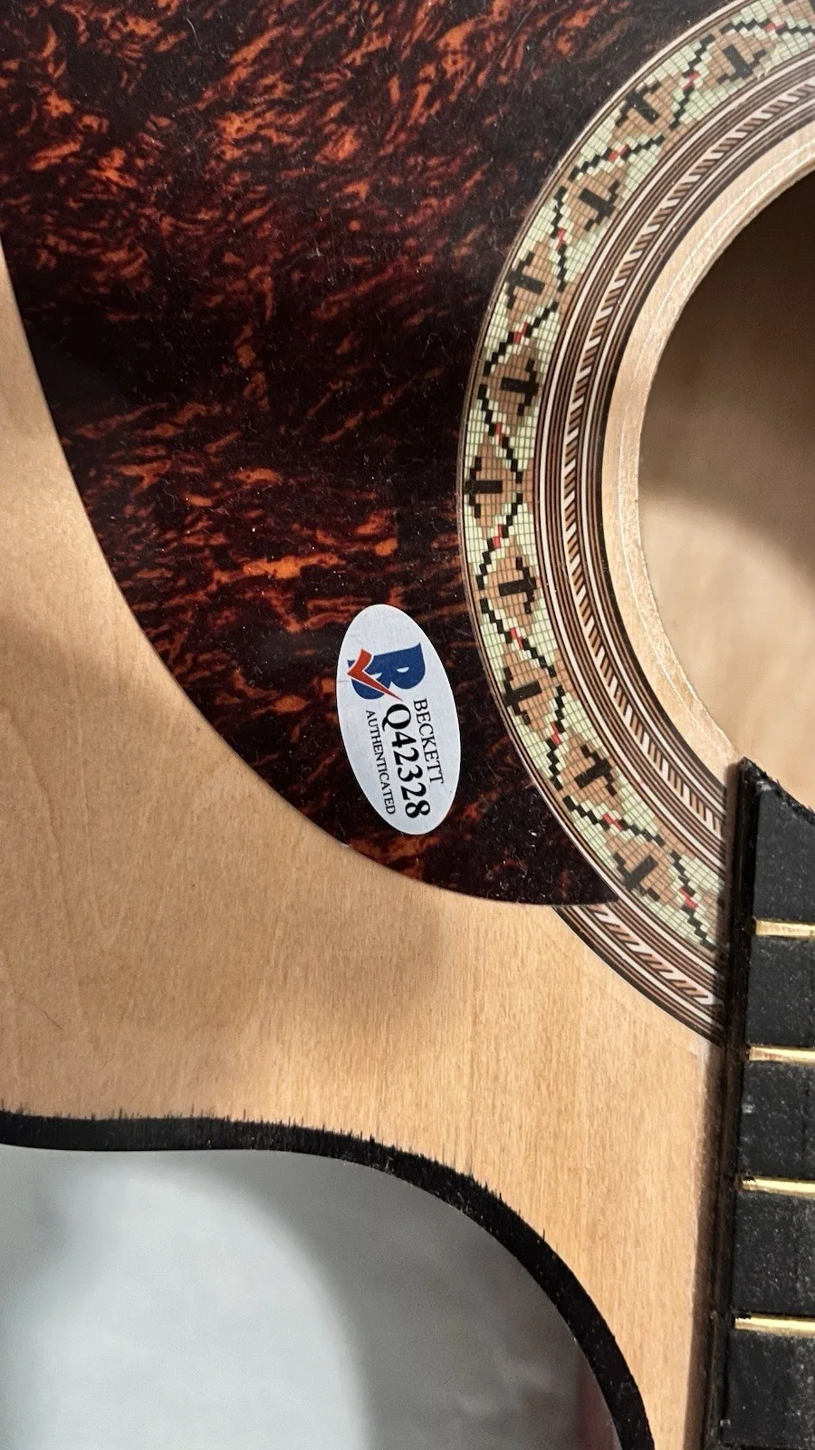 James Taylor Signed Acoustic Guitar Beckett Authenticated Music Collectible, изображение 3