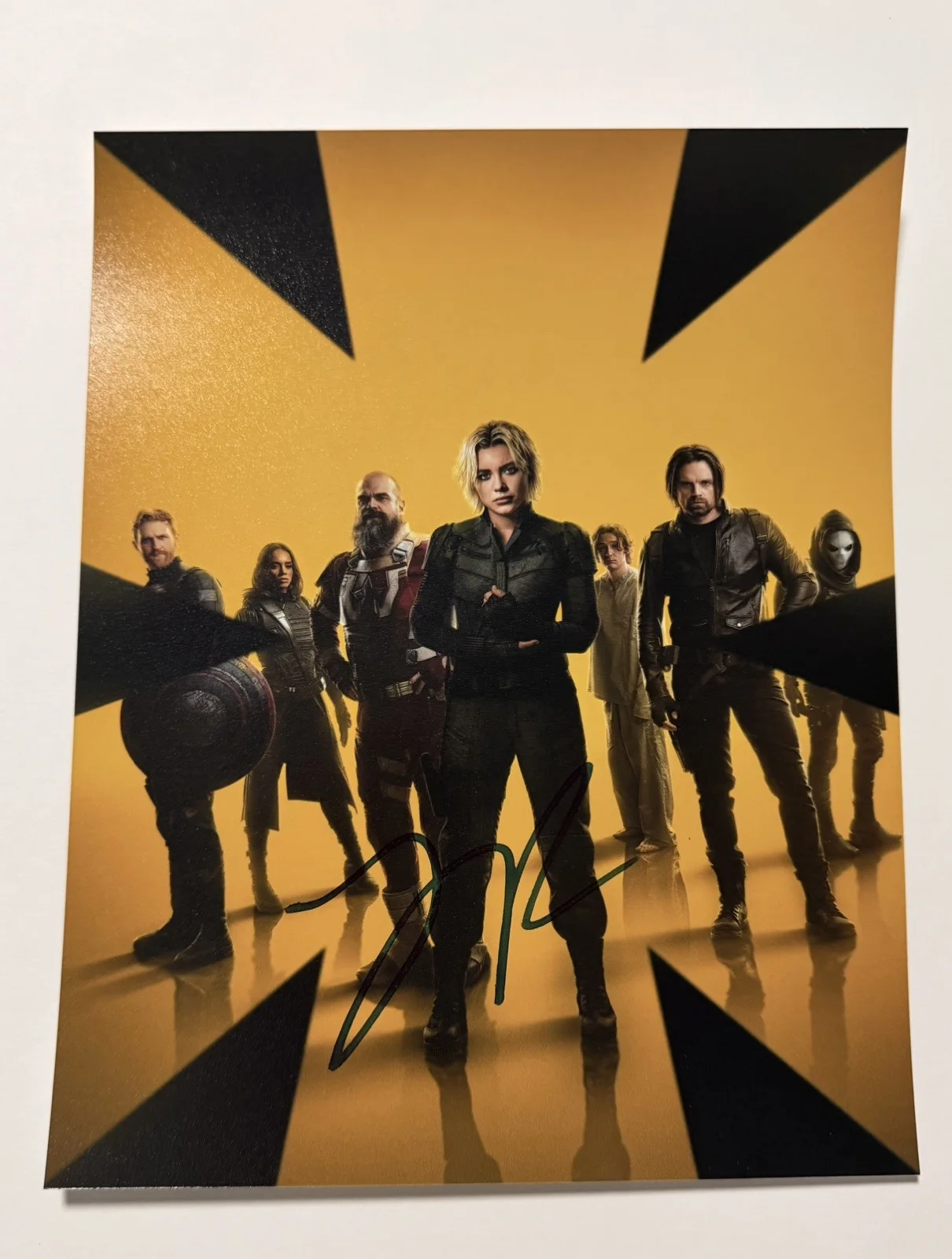 Lewis Pullman — Lewis Pullman signed 8x10 Thunderbolts* New Avengers autographed