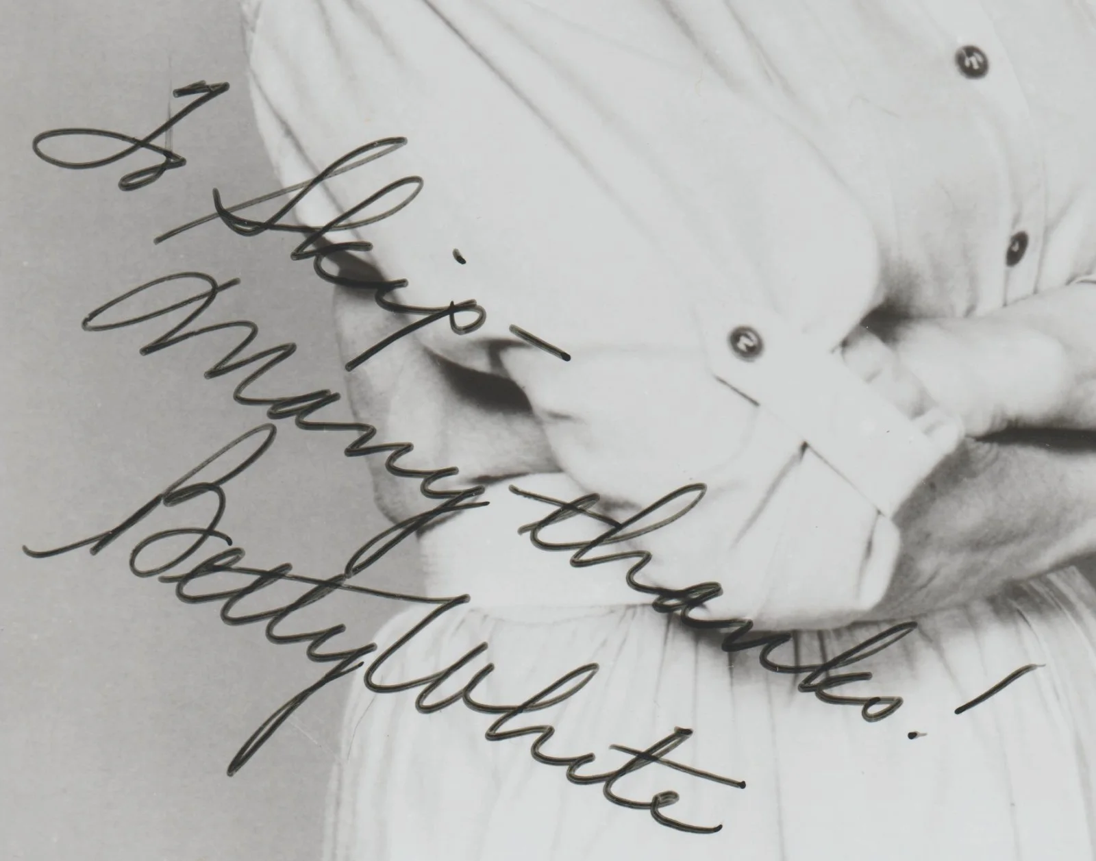 Betty White — BETTY WHITE Signed "To Skip many thanks" 5x7 photo with COA, изображение 2