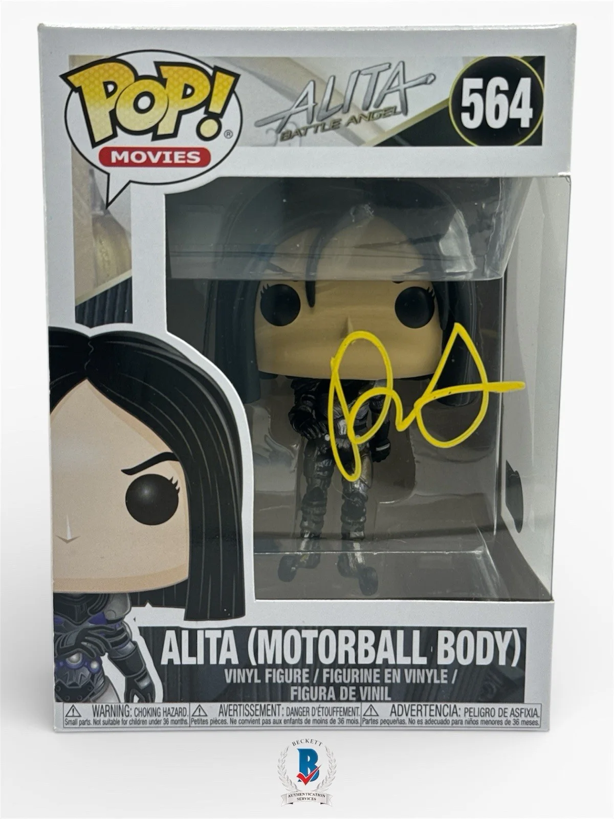 Rosa Salazar — Rosa Salazar Autograph Signed Alita (Motorball Body) Funko Pop with Beckett COA