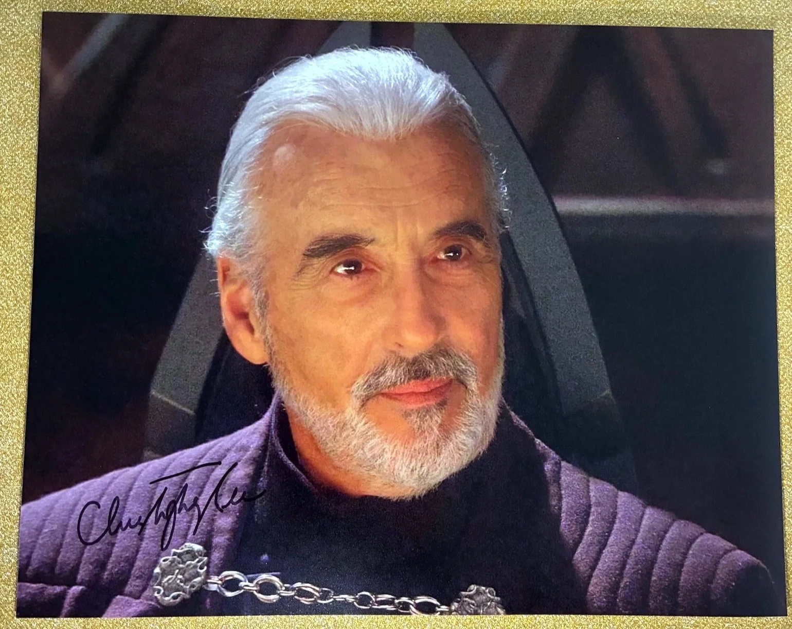 Christopher Lee — Christopher Lee Signed Autographed Star Wars 8x10 Photo Count Dooku