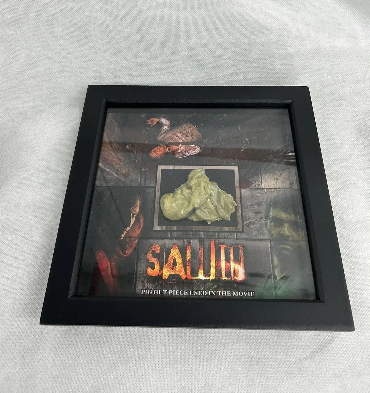Saw III Movie Prop Piece of Pig Gut used Pig Vat Trap Screen Used film coa, изображение 2