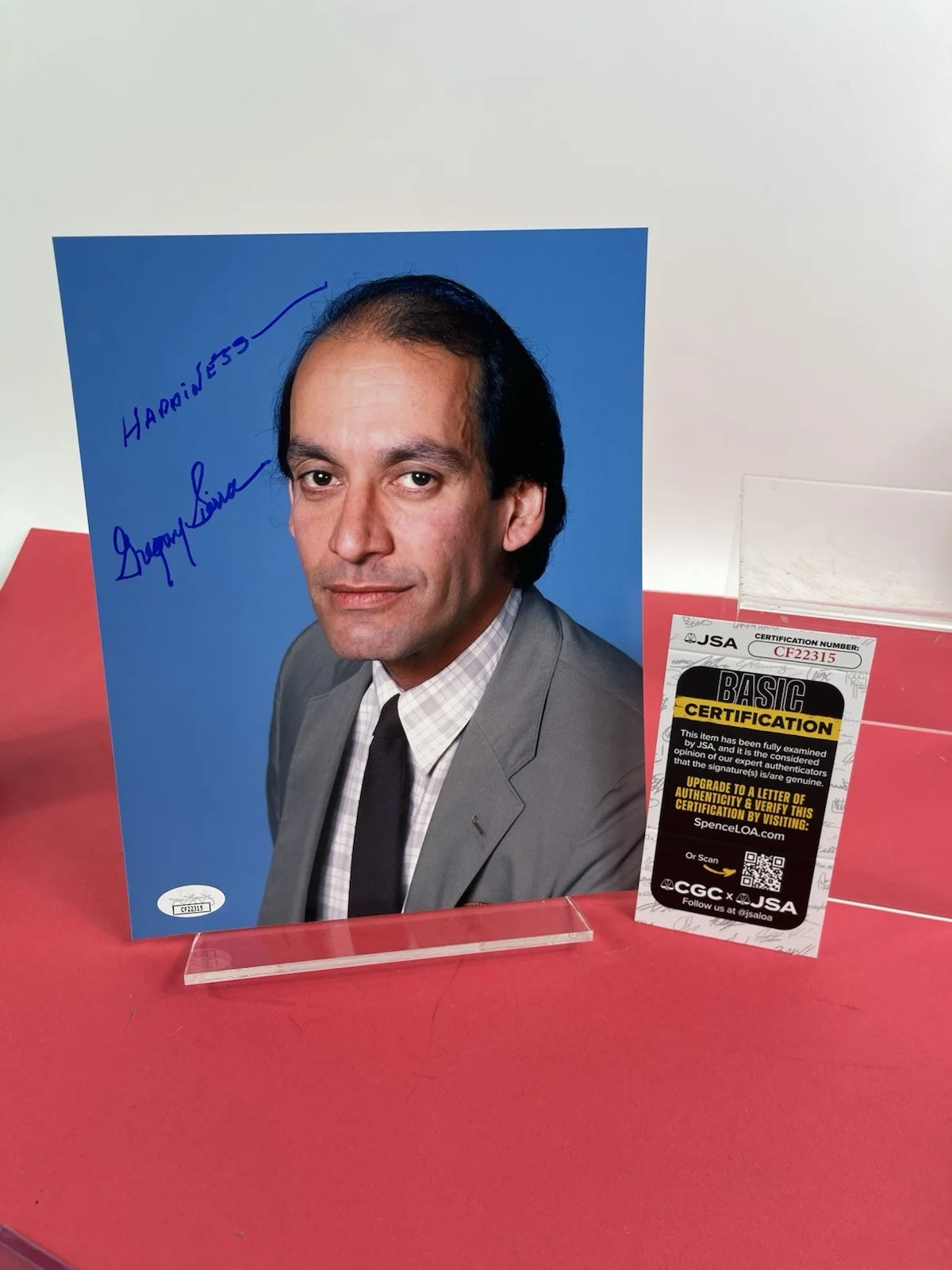 Gregory Sierra — Barney Miller Gregory Sierra (RIP 2021) Hand Signed 8x10 JSA Certified