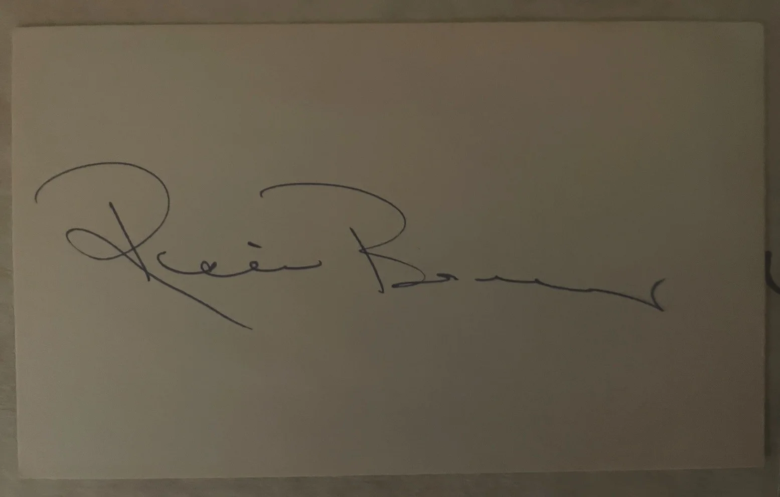 Ricou Browining — Ricou Browning Creature From The Black Lagoon Signed Card W/ Color Photo JSA, image 2