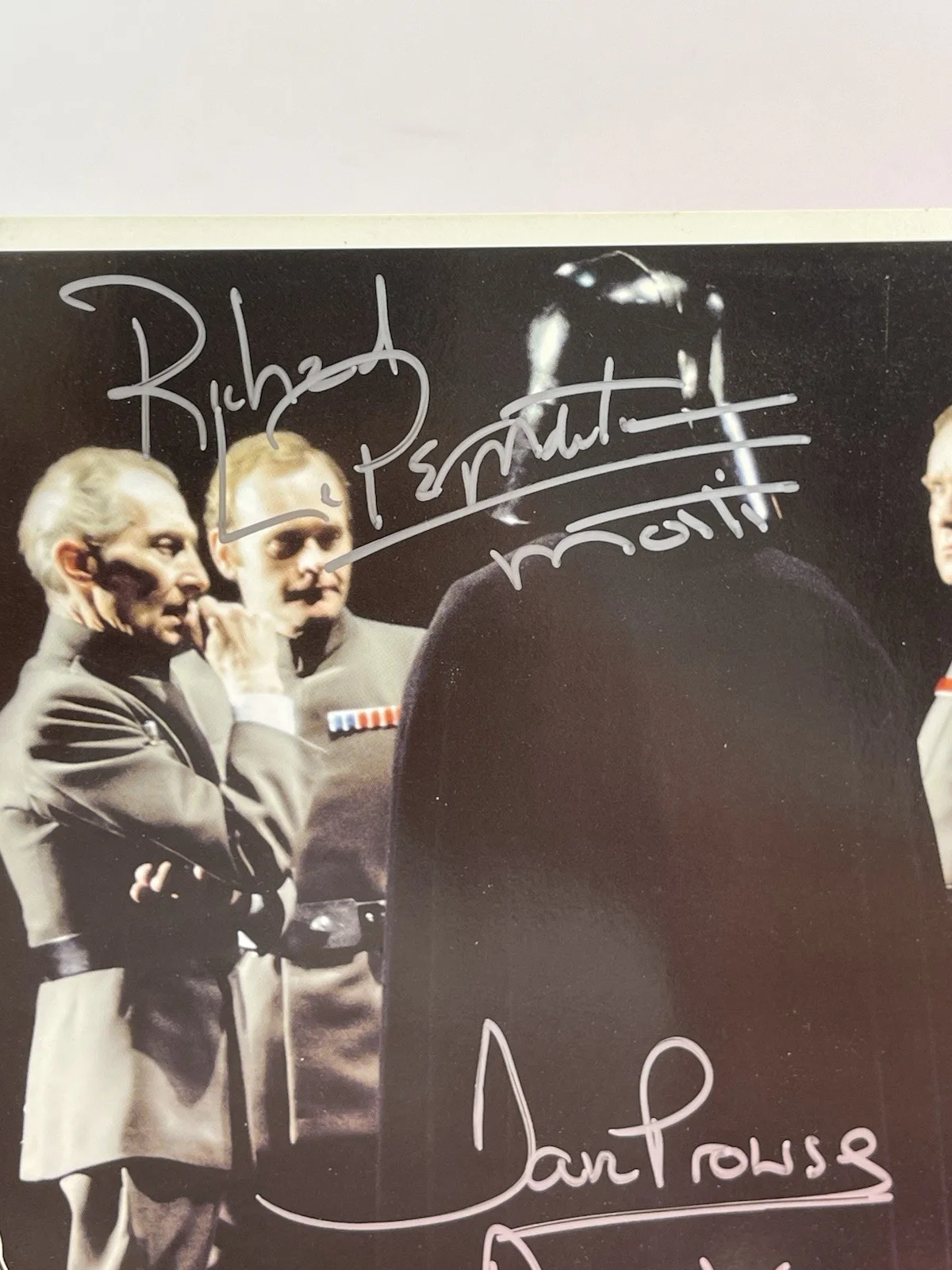 David Prowse & Richard LeParamentier Signed 8x10 JSA Cert SWC III Official Pix, изображение 3