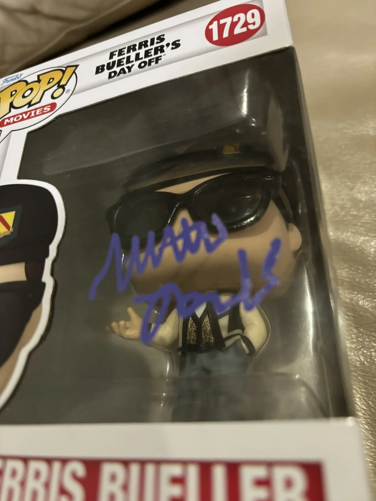 Bradley Cooper — Ferris Beuller Funko Pop signed by Matthew Broderick w/Proof Beuller’s Day Off, изображение 2
