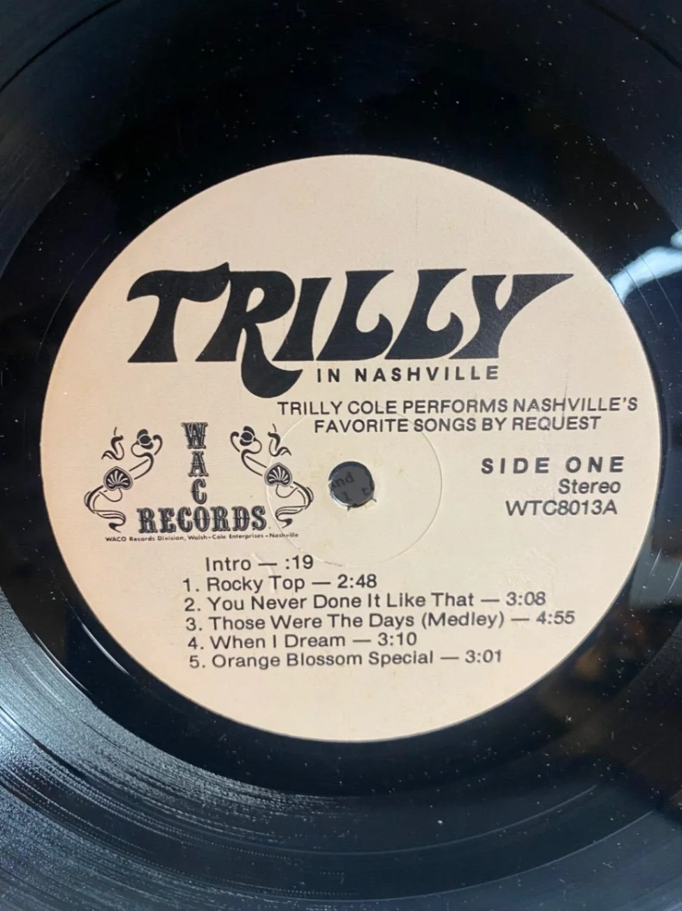 Trilly Cole In Nashville Autographed Signed LP Album Vinyl Record Country Music, изображение 5