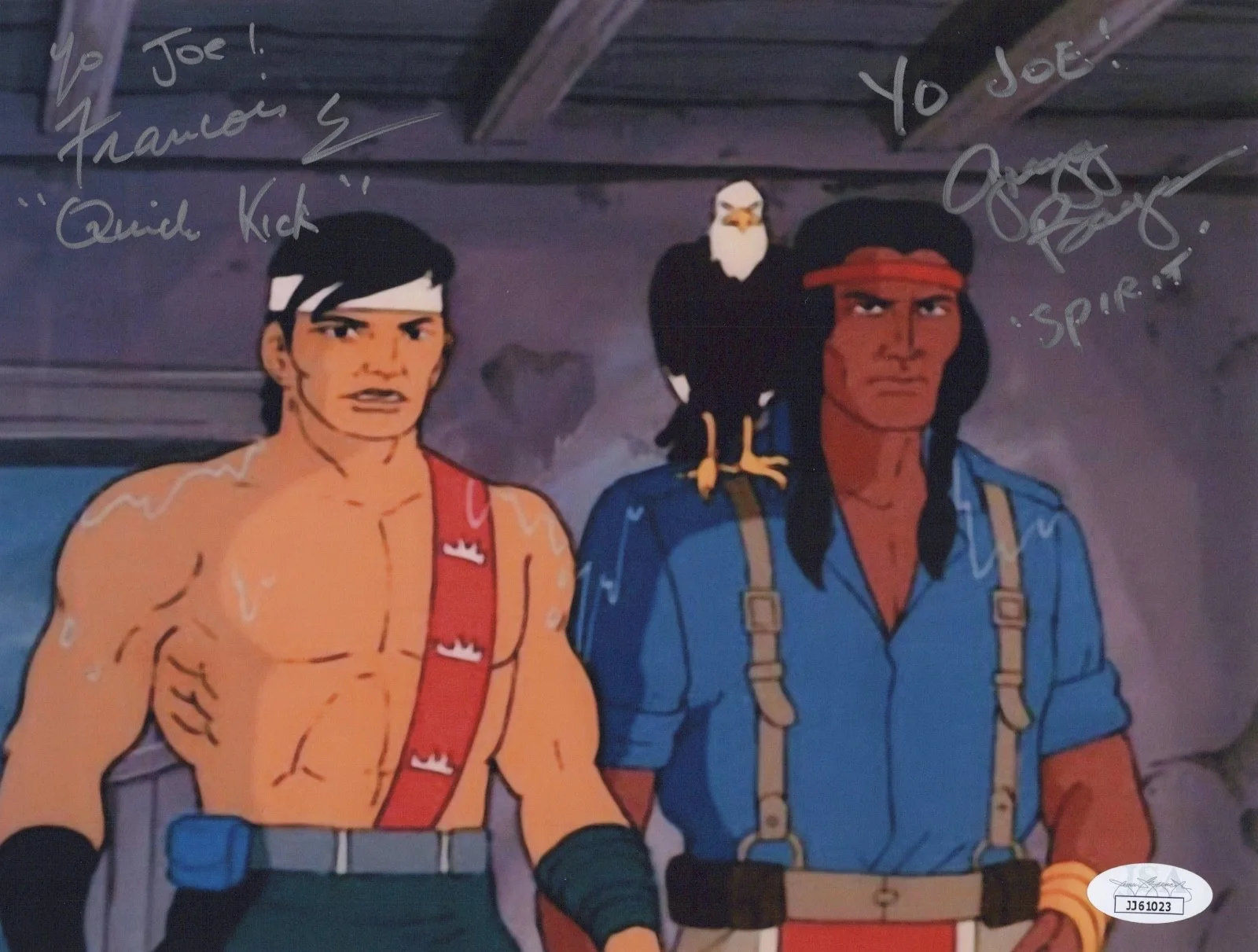 FRANCOIS CHAU & GREGG BERGER — FRANCOIS CHAU & GREGG BERGER Auth Hand-Signed "G.I.JOE" 8x10 Photo (JSA COA)