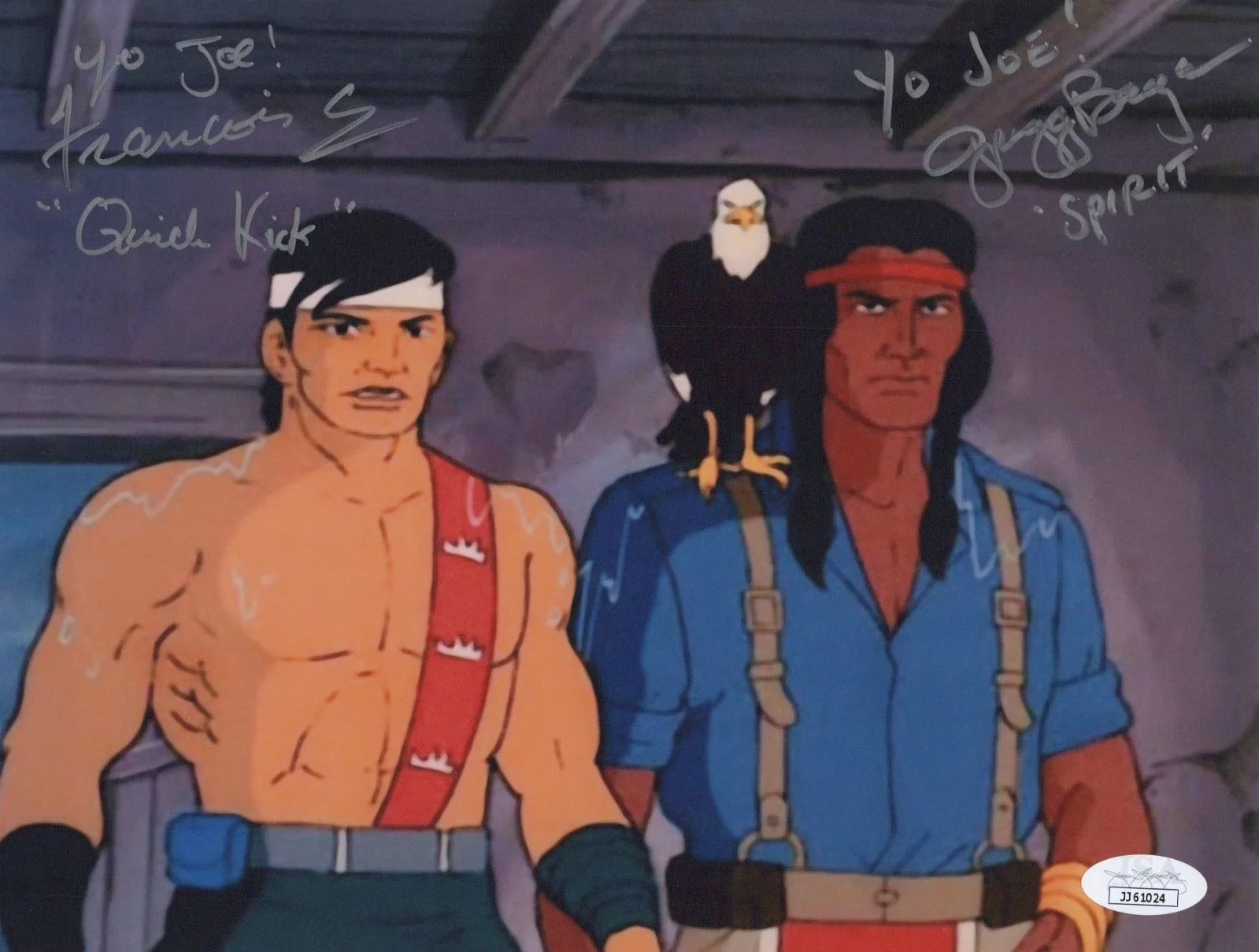 FRANCOIS CHAU & GREGG BERGER — FRANCOIS CHAU & GREGG BERGER Auth Hand-Signed "G.I.JOE" 8x10 Photo (JSA COA)