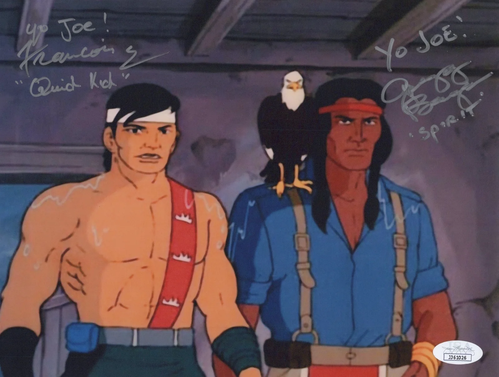 FRANCOIS CHAU & GREGG BERGER — FRANCOIS CHAU & GREGG BERGER Auth Hand-Signed "G.I.JOE" 8x10 Photo (JSA COA)