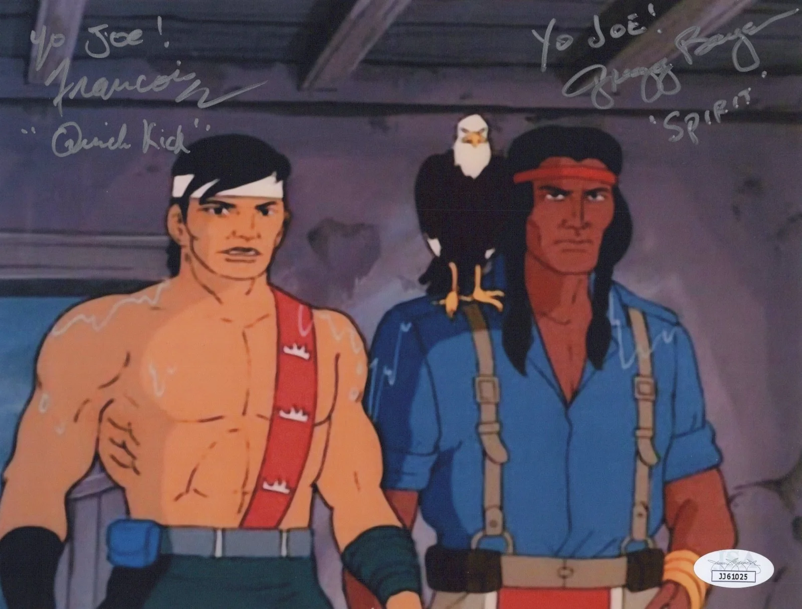 FRANCOIS CHAU & GREGG BERGER — FRANCOIS CHAU & GREGG BERGER Auth Hand-Signed "G.I.JOE" 8x10 Photo (JSA COA)
