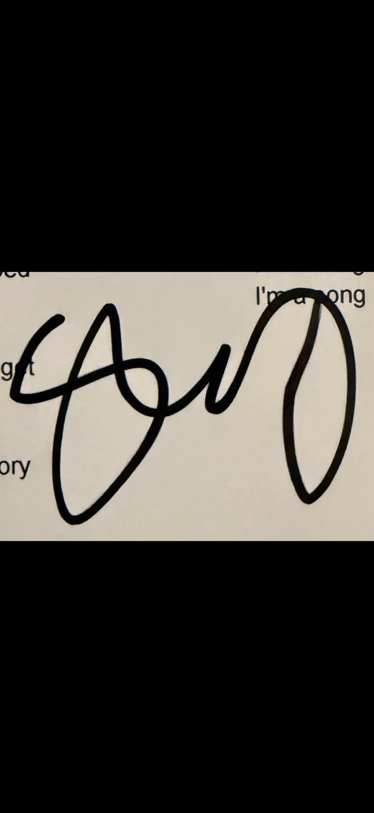 Stephen Wilson Jr. Country Music Artist Autographed “I’m A Song” Lyric Sheet, изображение 2