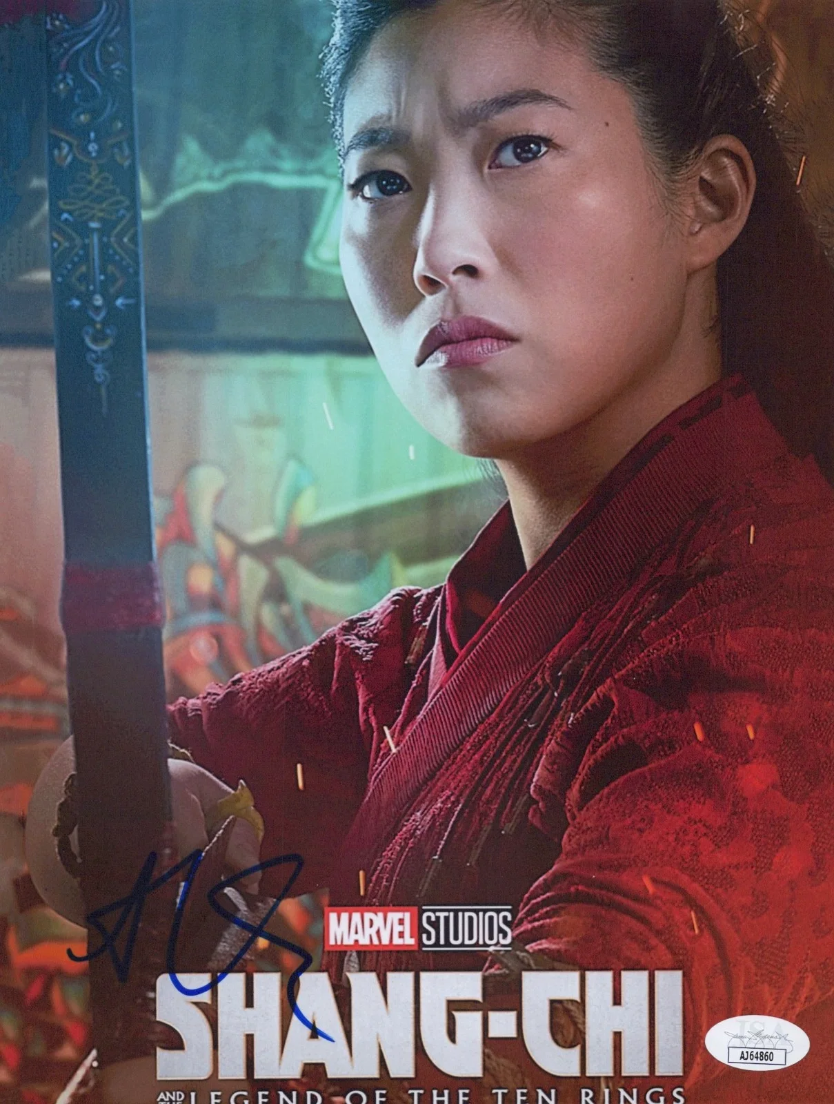 AWKWAFINA — AWKWAFINA Authentic Hand-Signed "SHANG-CHI- MARVEL" 8x10 Photo (JSA/ COA)