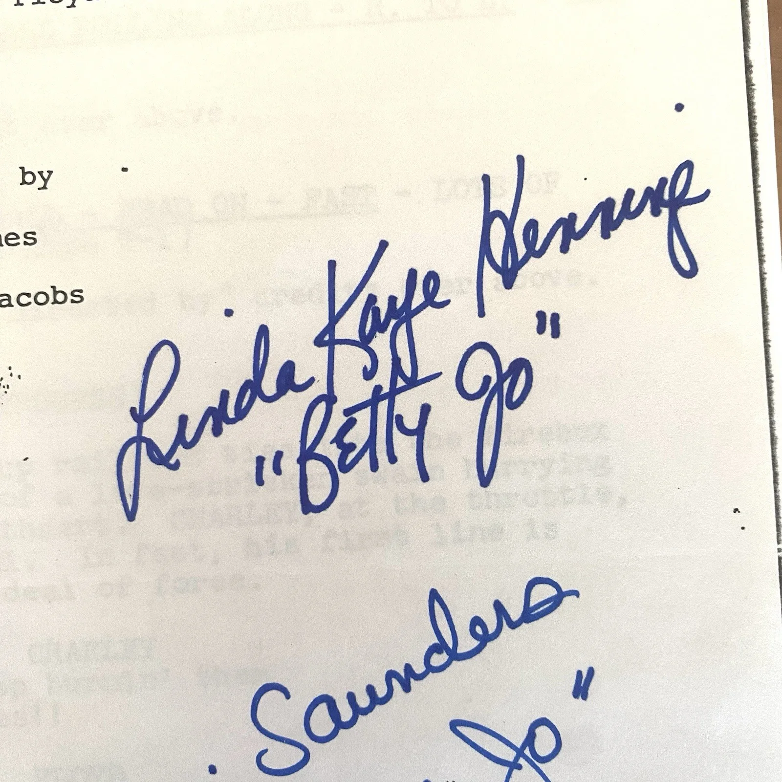 LInda Kaye Henning, Lori Saunders, Gunilla Hutton — PETTICOAT JUNCTION Autographed Script: S1E5 “The Courtship Of Floyd Smoot”, изображение 3