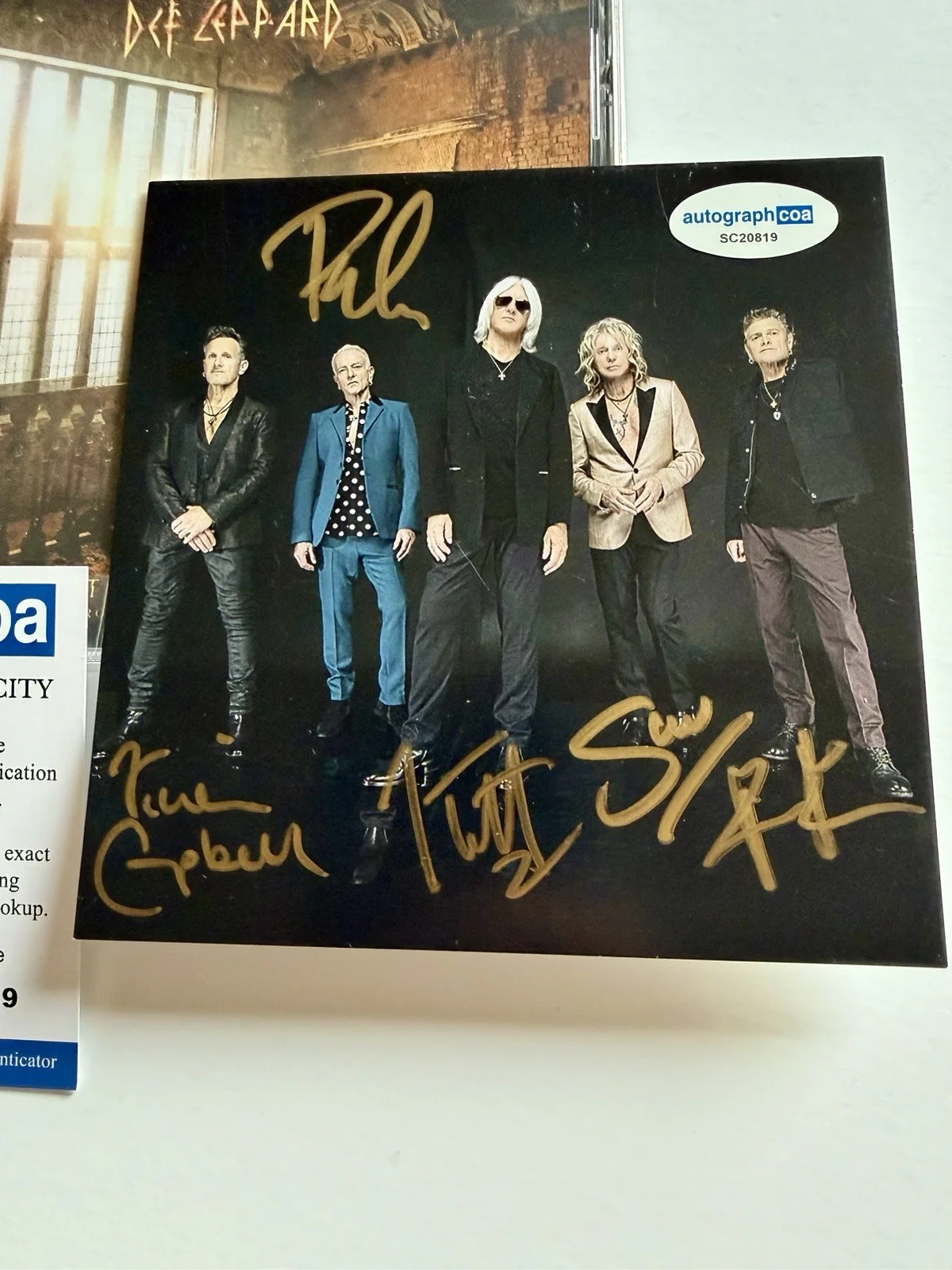 Def Leppard SIGNED Drastic Symphonies CD Autographed COA Authenticated BRAND NEW, image 2