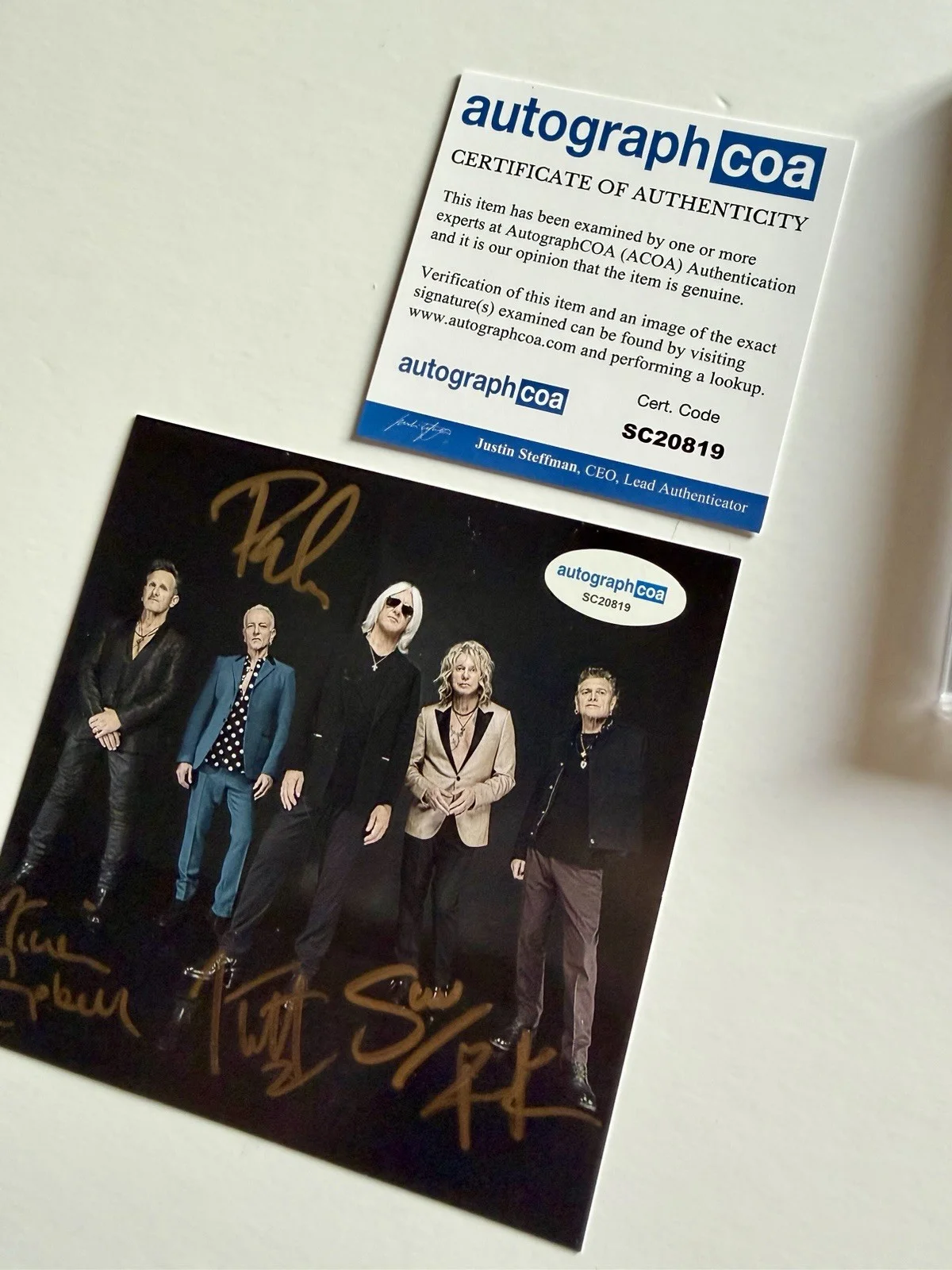 Def Leppard SIGNED Drastic Symphonies CD Autographed COA Authenticated BRAND NEW, image 3