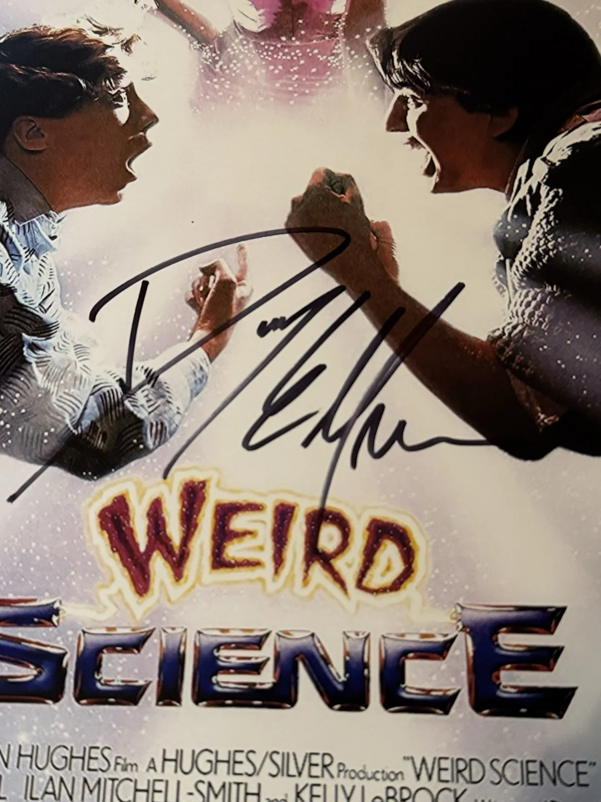 Danny Elfman — Danny Elfman Weird Science Signed 11x17 Movie Poster COA Beckett, изображение 2