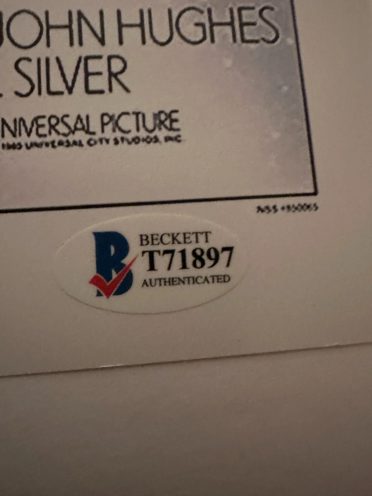 Danny Elfman — Danny Elfman Weird Science Signed 11x17 Movie Poster COA Beckett, изображение 3