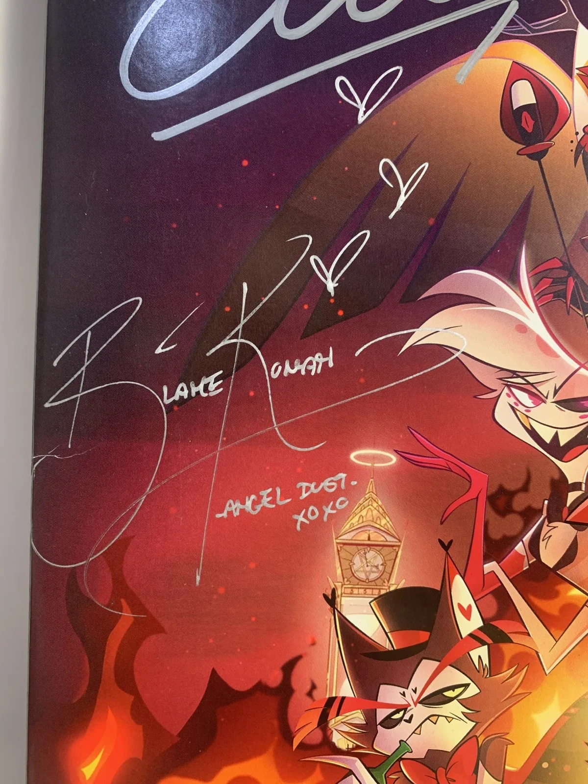 Amir Talai, Blake Roman, Krystina Alabado, Vivienne Medrano — HAZBIN HOTEL CAST X4 Signed LIMITED EDITION Season 1 VINYL RECORD, изображение 4