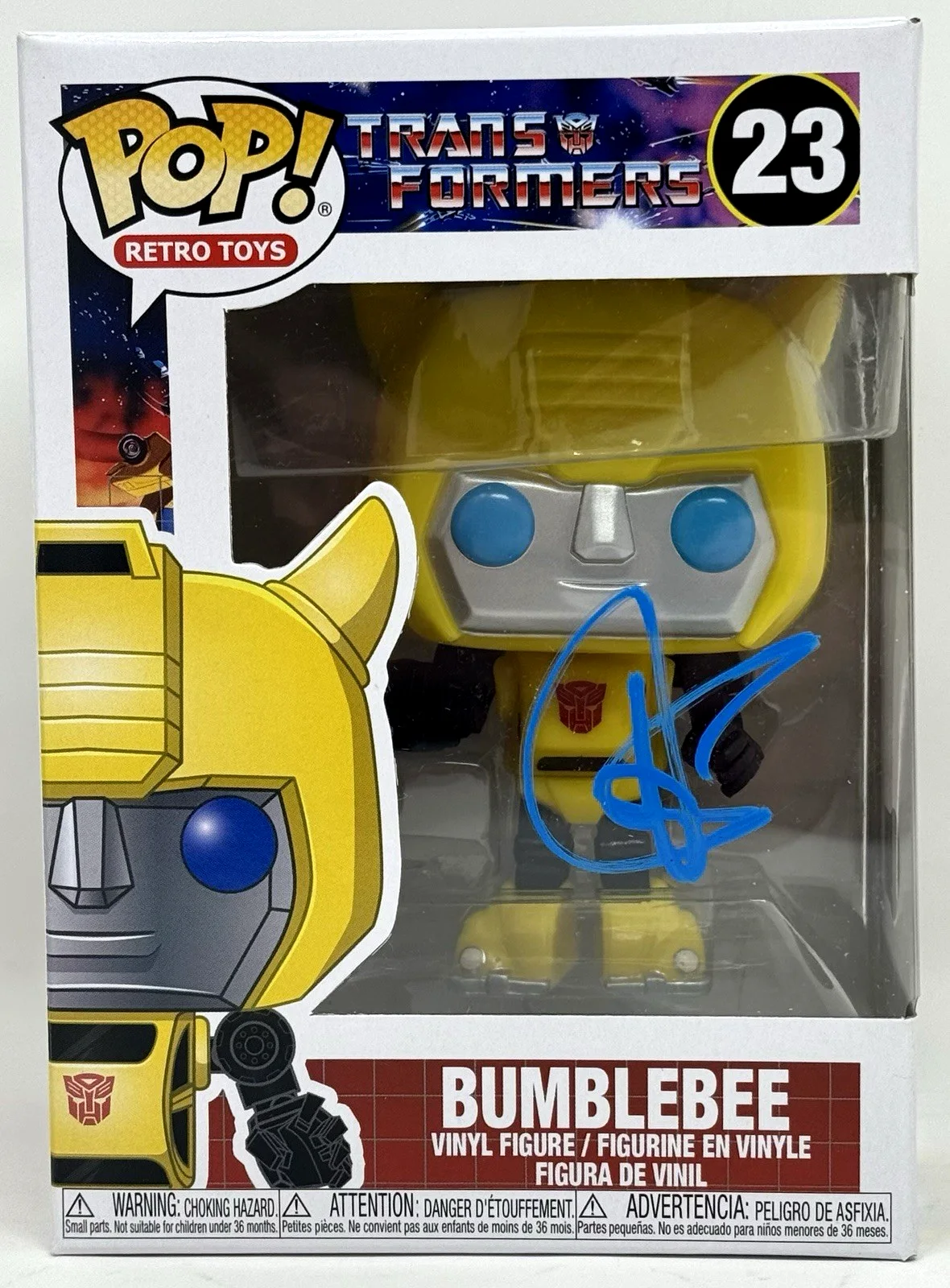 Shia LaBeouf — Shia LaBeouf Signed Autograph Transformers Bumblebee Funko Pop! #23 Beckett COA, изображение 2