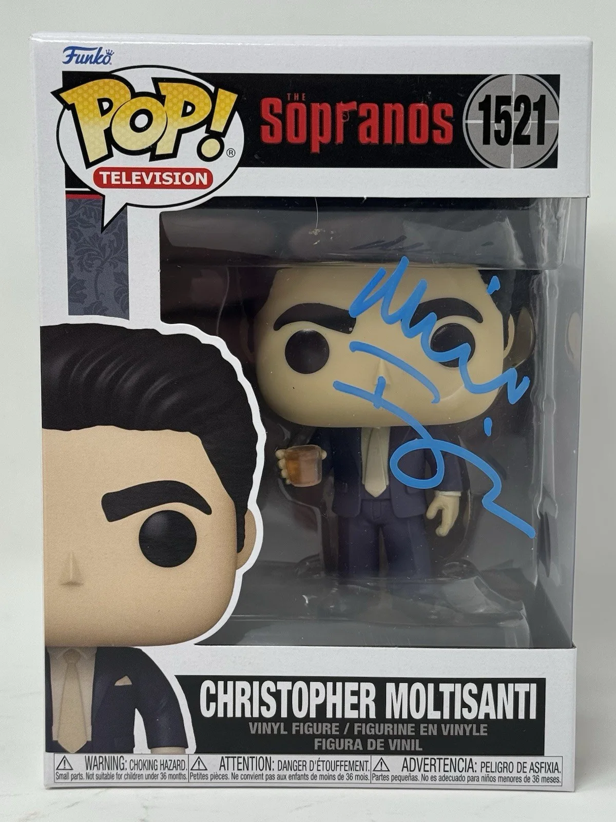 Michael Imperioli — Michael Imperioli Signed The Sopranos Christopher Moltisanti Funko Pop BAS COA, image 2