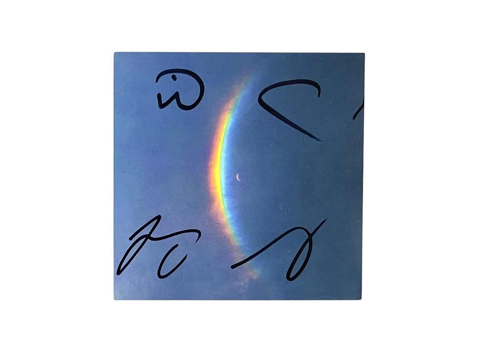 Coldplay Band Signed Autographed Moon Music Photo Card + CD Chris Martin JSA 🎙️, image 2