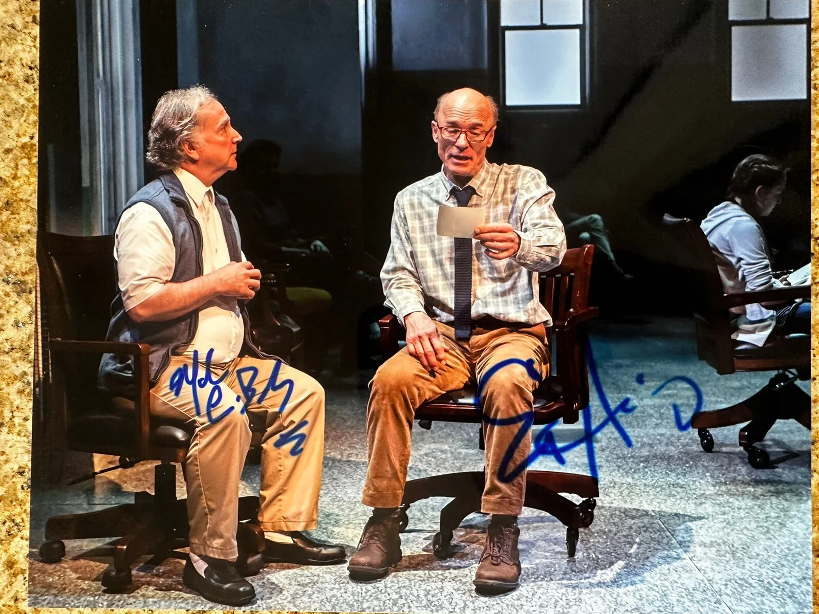 Ed Harris — Ed Harris & Mark Linn Baker Signed Good For Otto 8x10 photo. Broadway