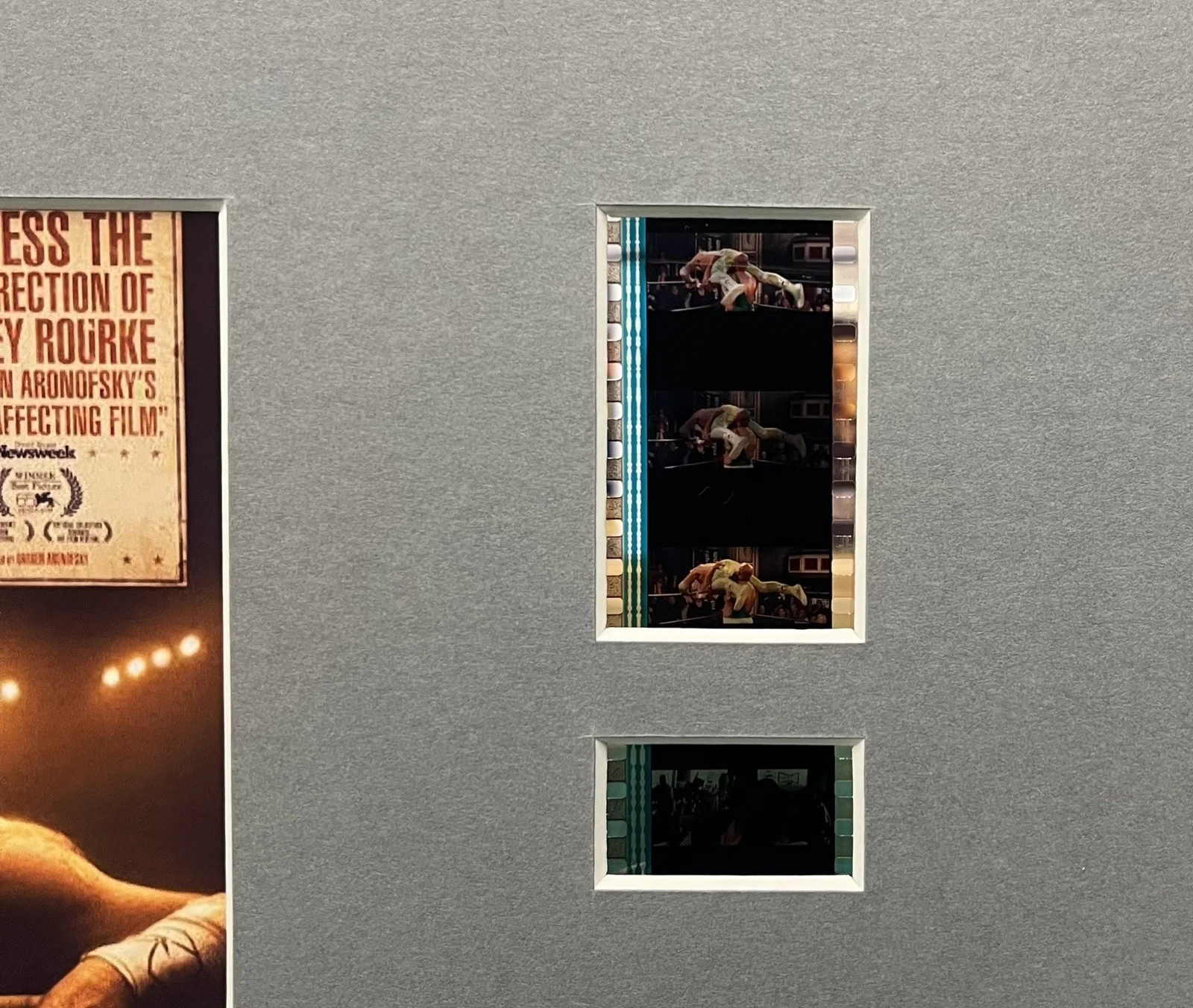 THE WRESTLER. 35mm Film Cell MOUNTED Display, image 2