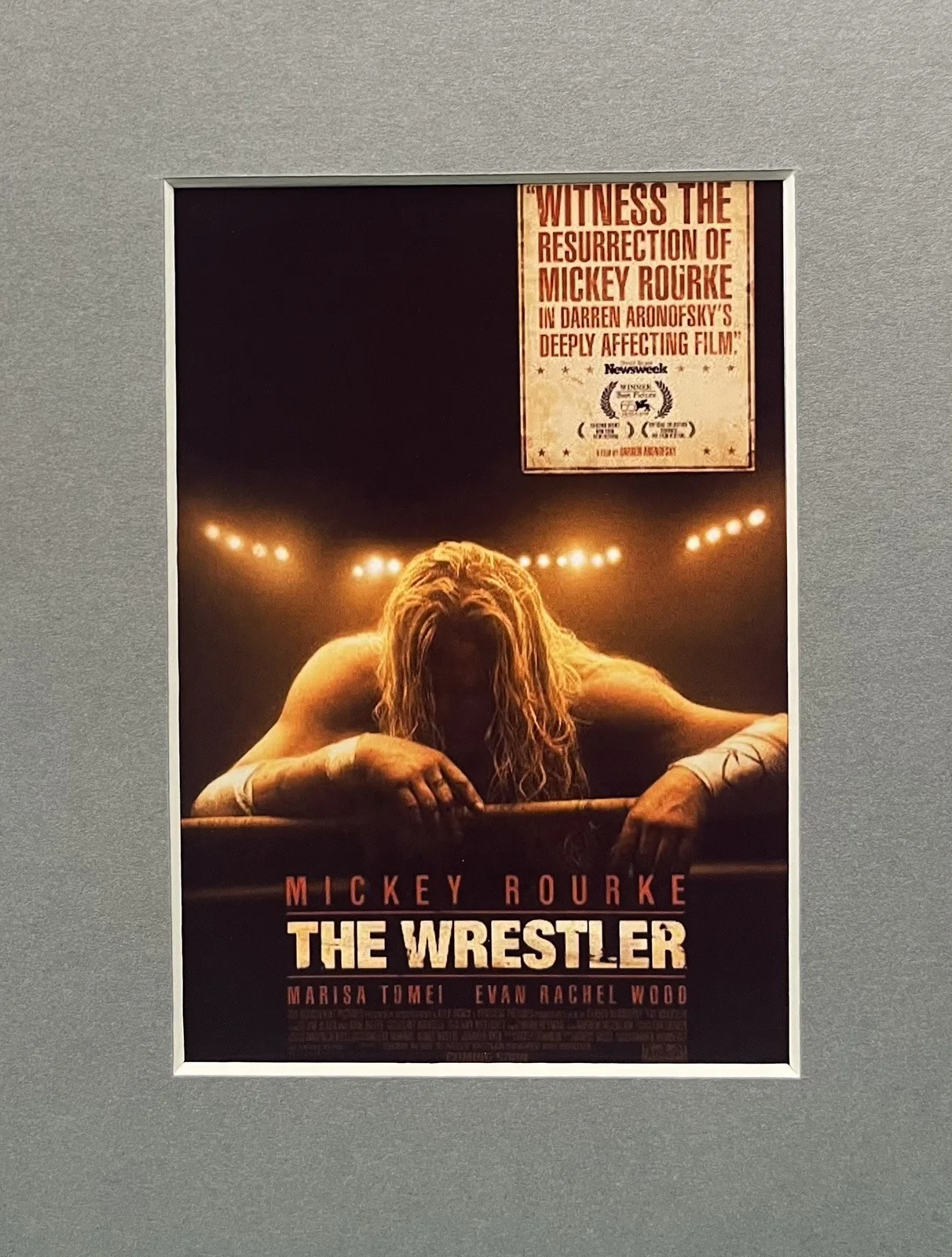 THE WRESTLER. 35mm Film Cell MOUNTED Display, image 3