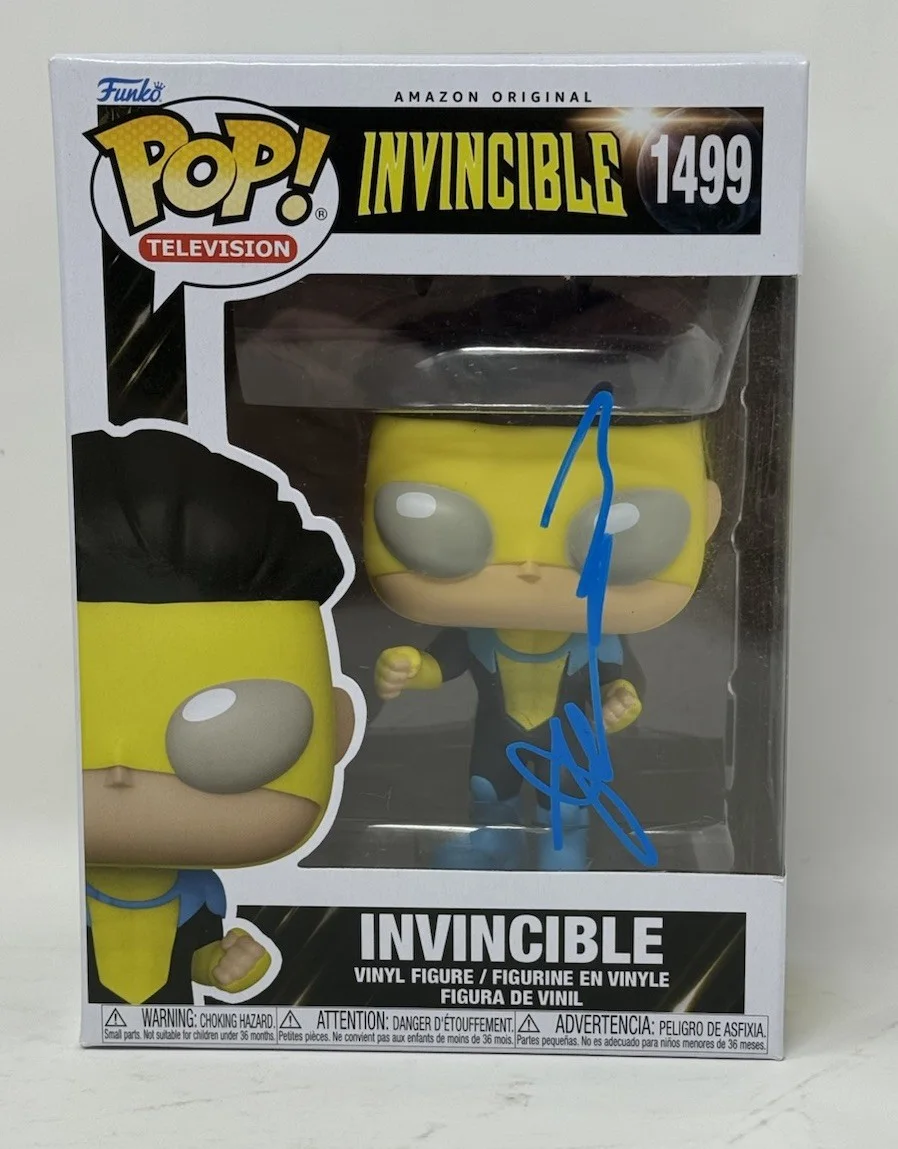 Robert Kirkman — Robert Kirkman Invincible Signed Autograph Invincible Funko Pop 1499 Beckett COA, изображение 5