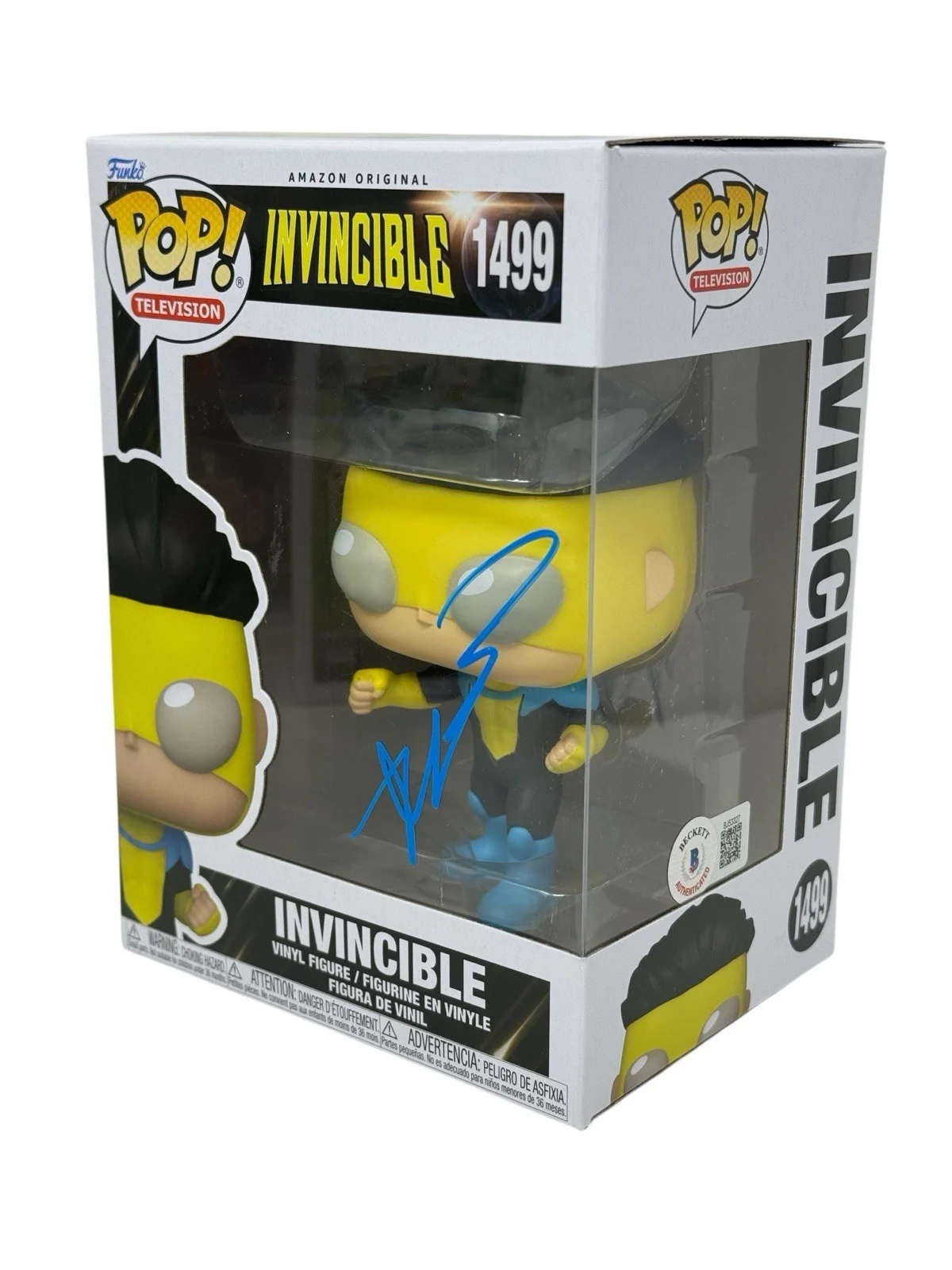 Robert Kirkman — Robert Kirkman Invincible Signed Autograph Invincible Funko Pop 1499 Beckett COA