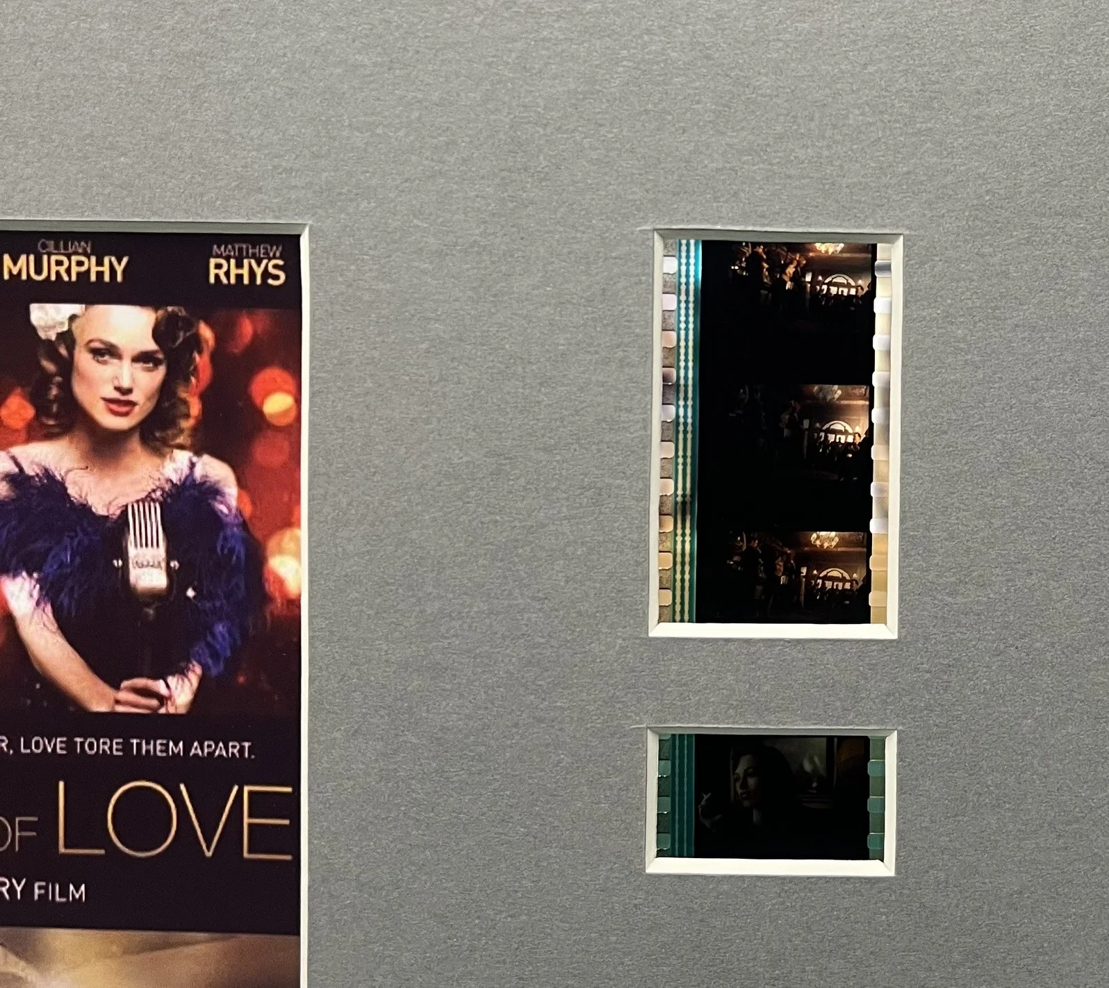 THE EDGE OF LOVE . 35mm Film Cell MOUNTED Display, изображение 2