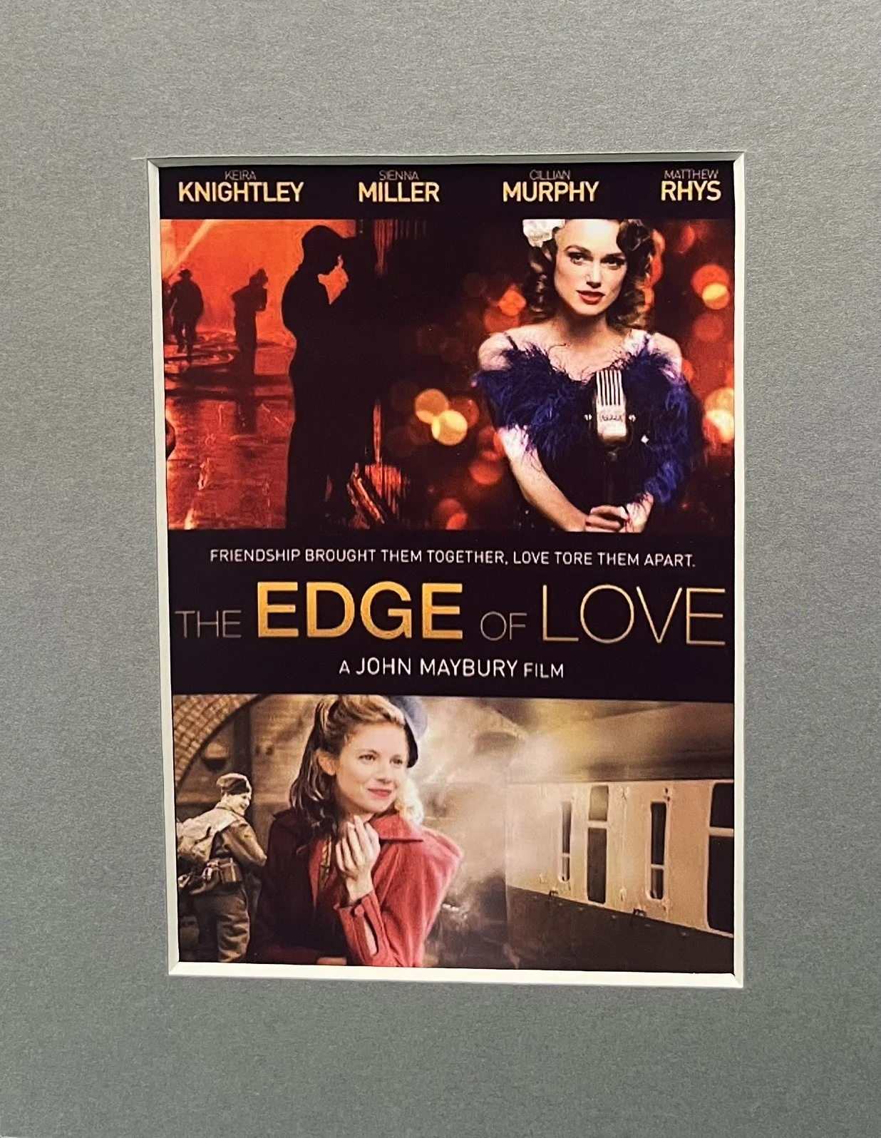 THE EDGE OF LOVE . 35mm Film Cell MOUNTED Display, изображение 3