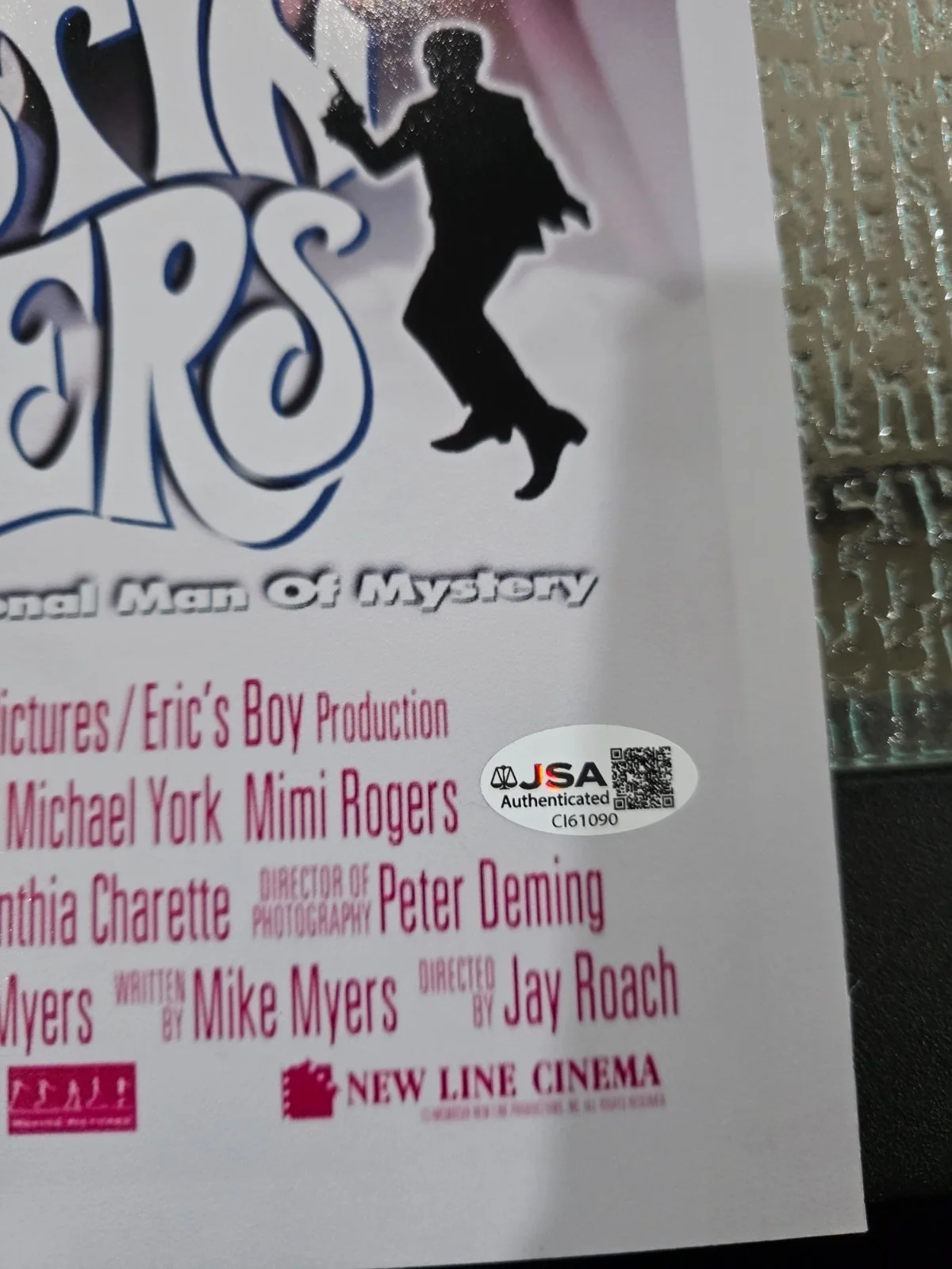 MIKE MYERS — Mike Myers signed "AUSTIN POWERS" 12x18 Photo movie poster JSA COA Rare, изображение 2