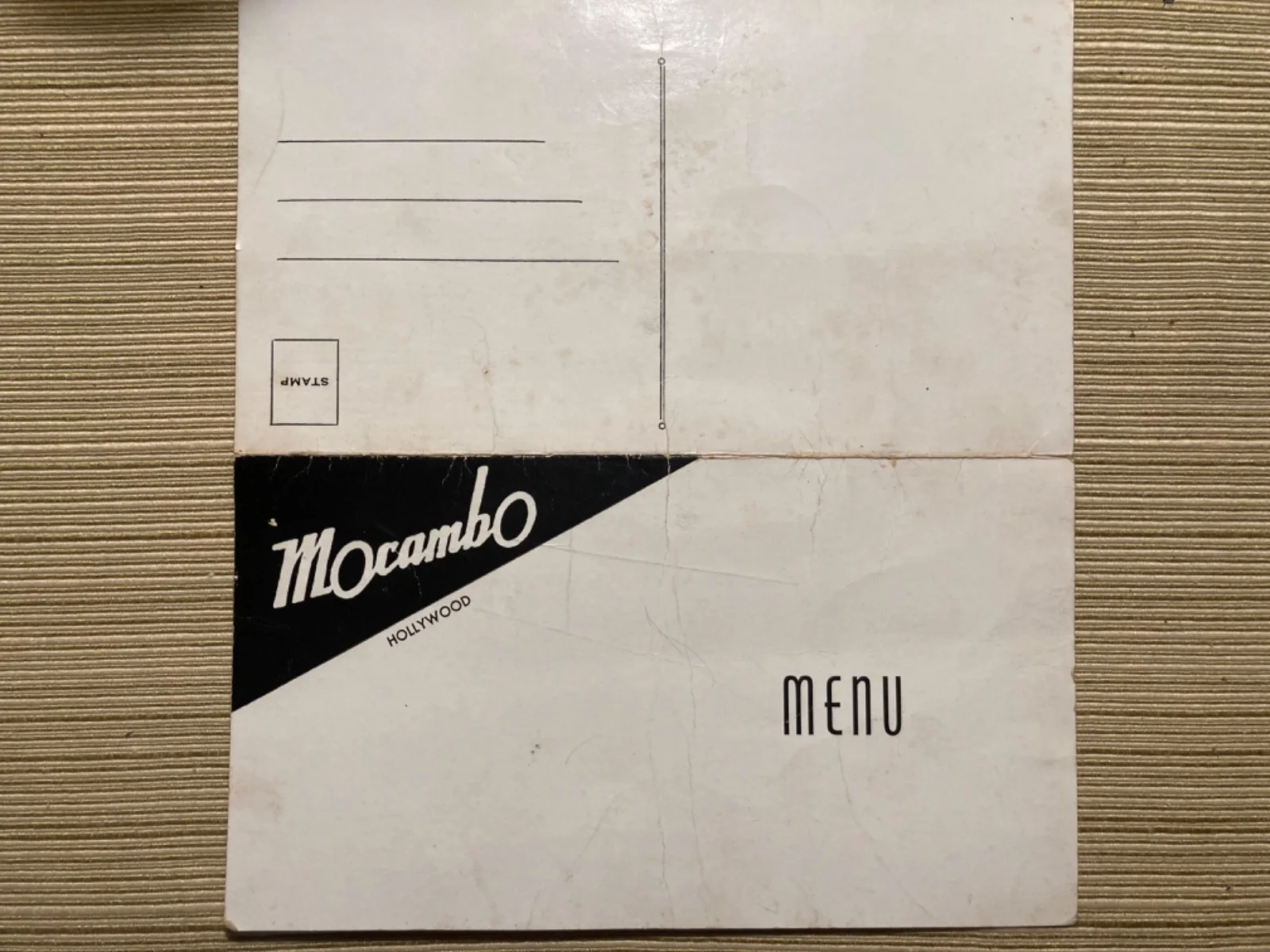 Jack Dempsey Mel Torme Alan Hale — Mocambo Menu Autographed By Jack Dempsey, Mel Torme' & Alan Hale~The Skipper, image 2