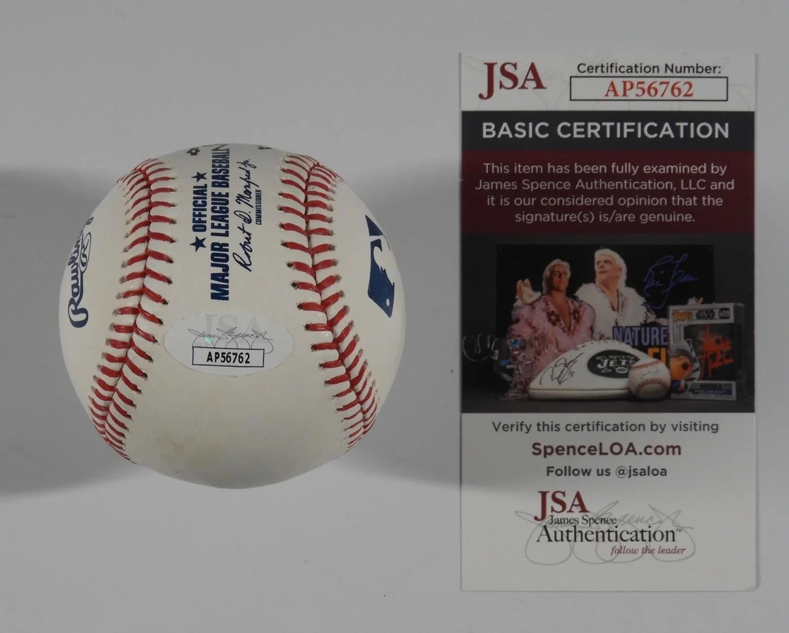 Emek JSA Autograph Signed Baseball COA Official Designer Painter, image 4